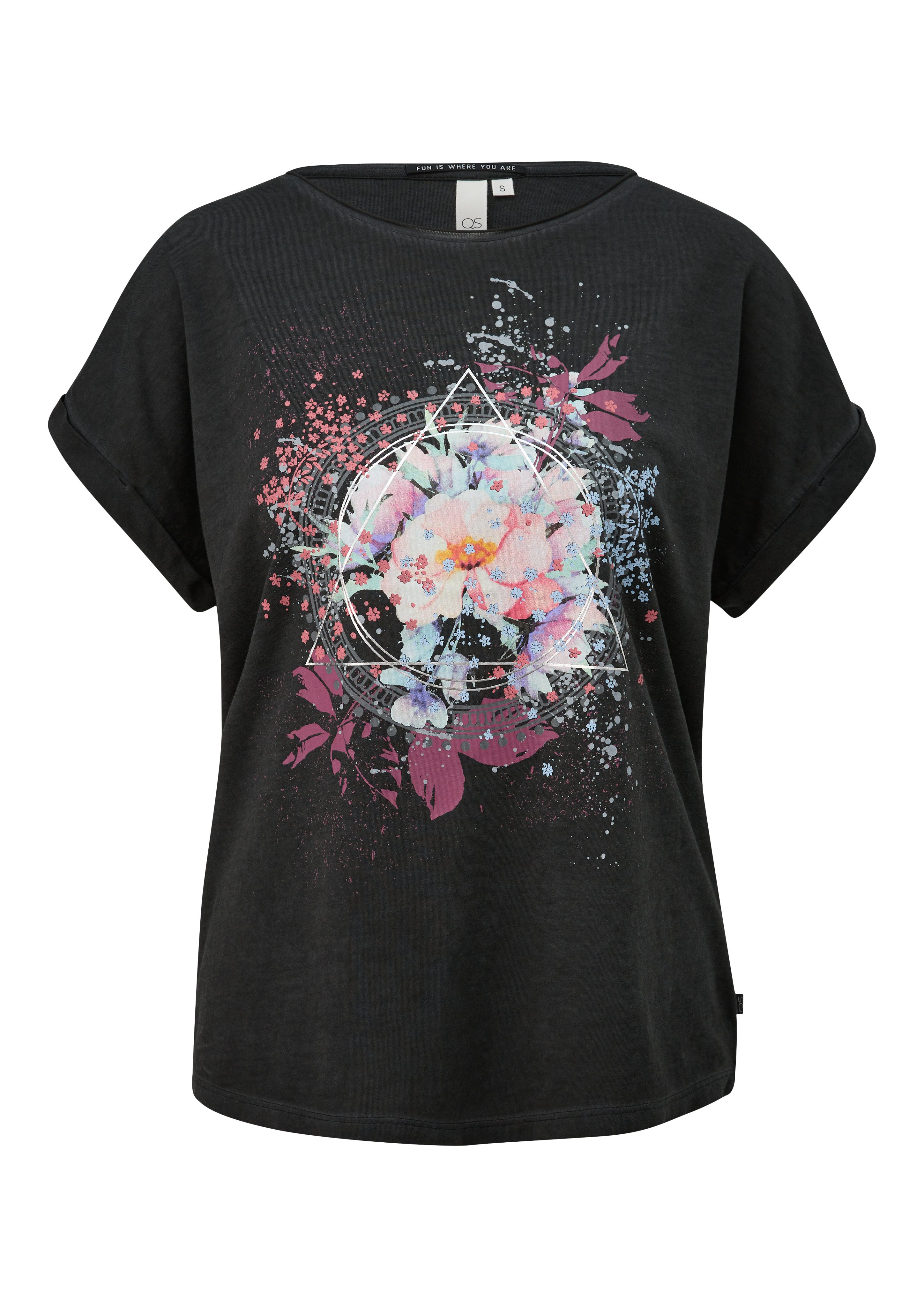 Q/S designed by T-shirt met frontprint