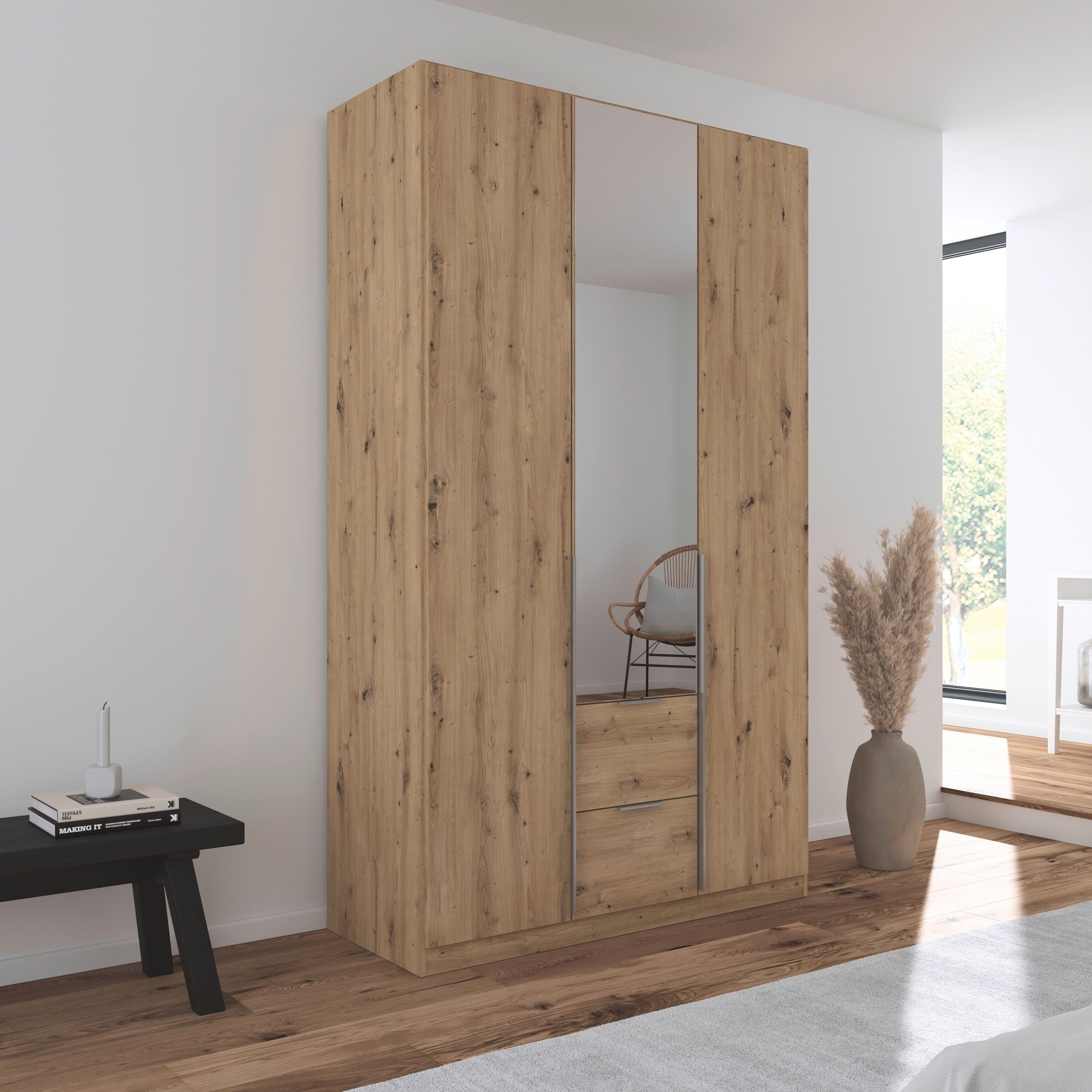 rauch Draaideurkast Kledingkast kast garderobe AGORDO met decor- of hoogglansfront
