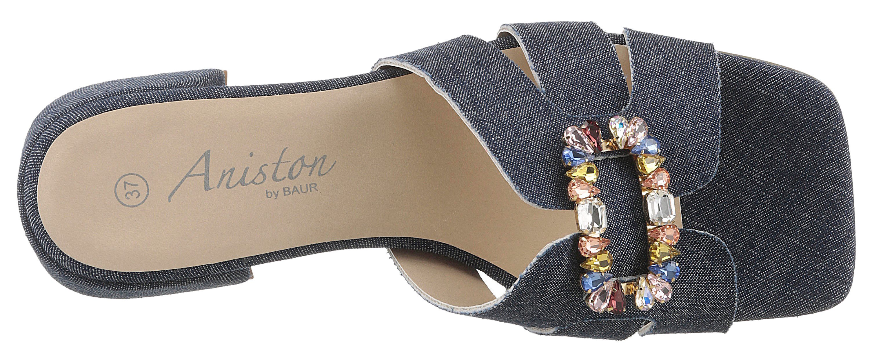 Aniston SHOES Slippers , zomerschoen, feestdag schoen, blokhak - nieuwe kollectie