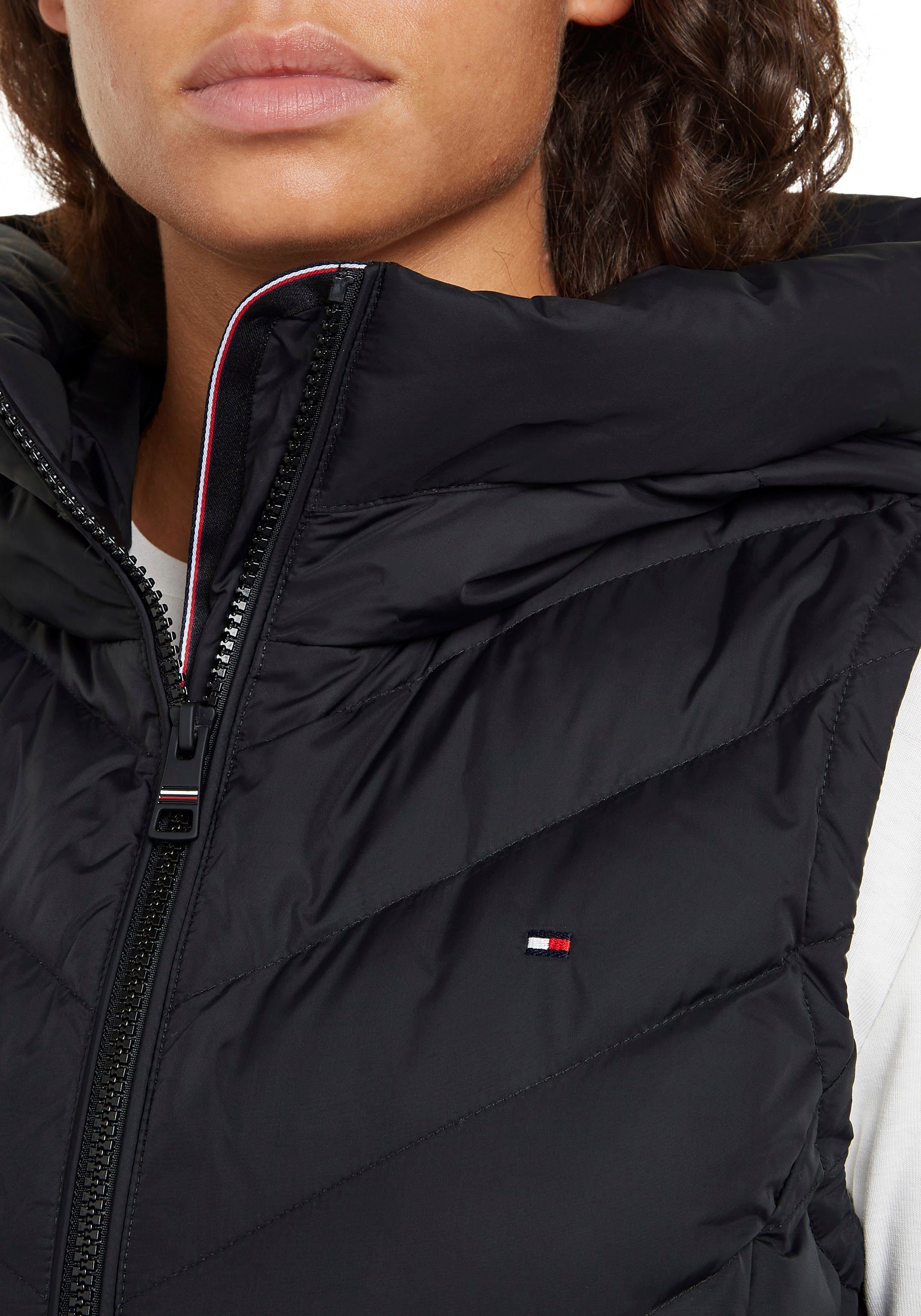 Tommy Hilfiger Bodywarmer CHEVRON MW PADDED VEST met gemiddelde vulling en tommy hilfiger merklabel