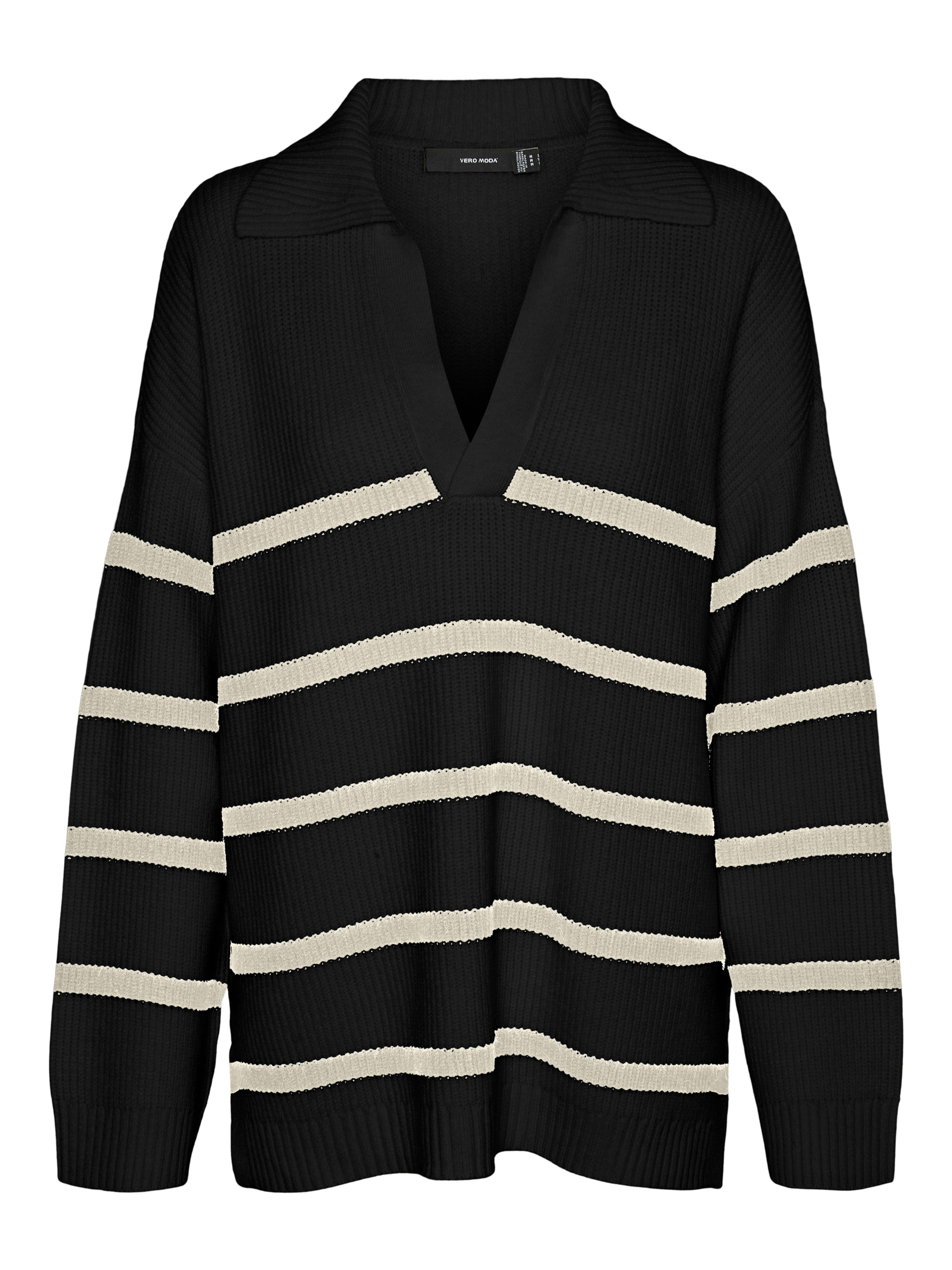 Vero Moda Trui met V-hals VMLUNA LS V-NECK LONG PULLOVER GA BOO