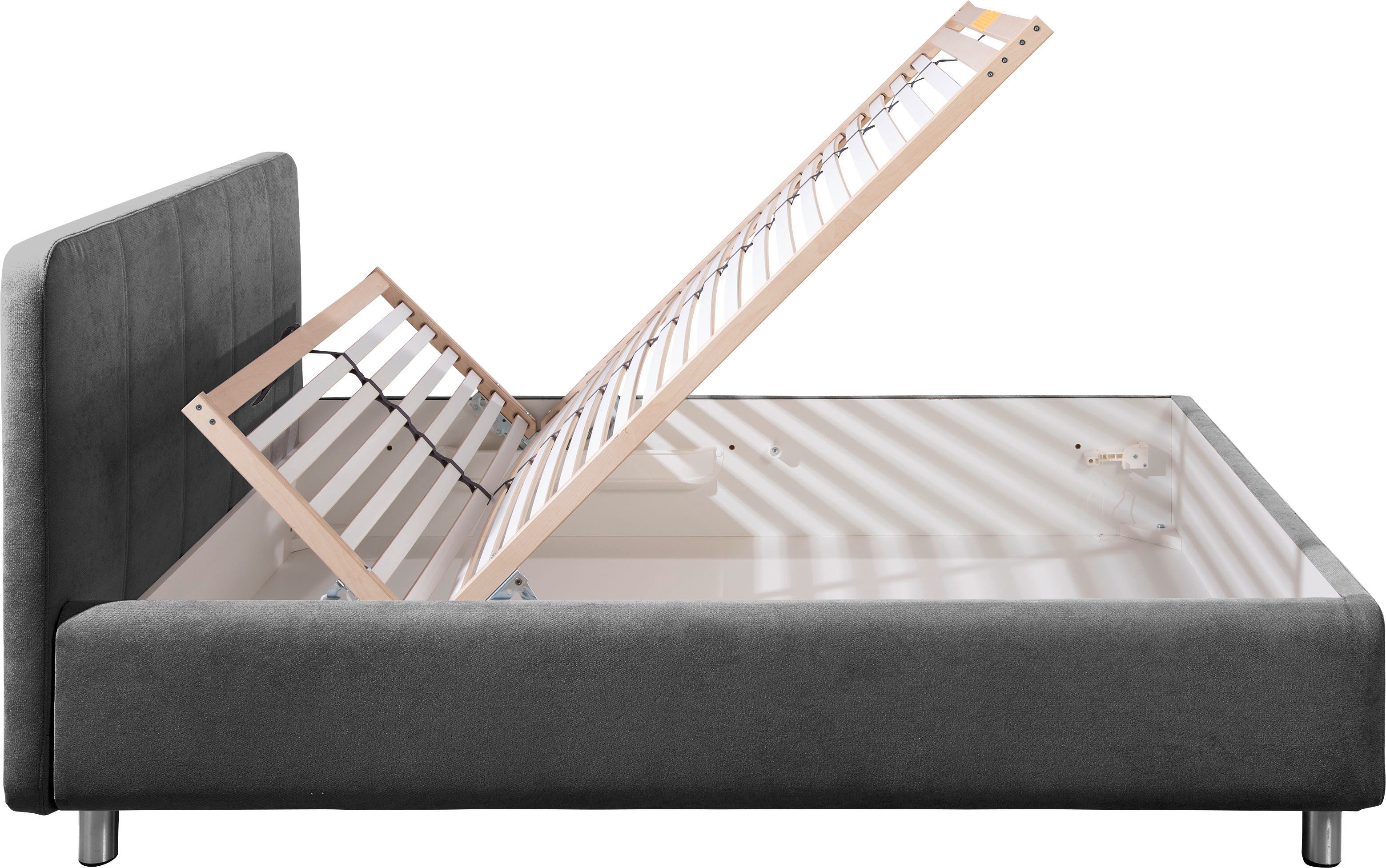 Maintal Gestoffeerd bed Wiesenblick, verkrijgbaar in fluweel en structuur