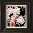 queence artprint op linnen bloemen roze