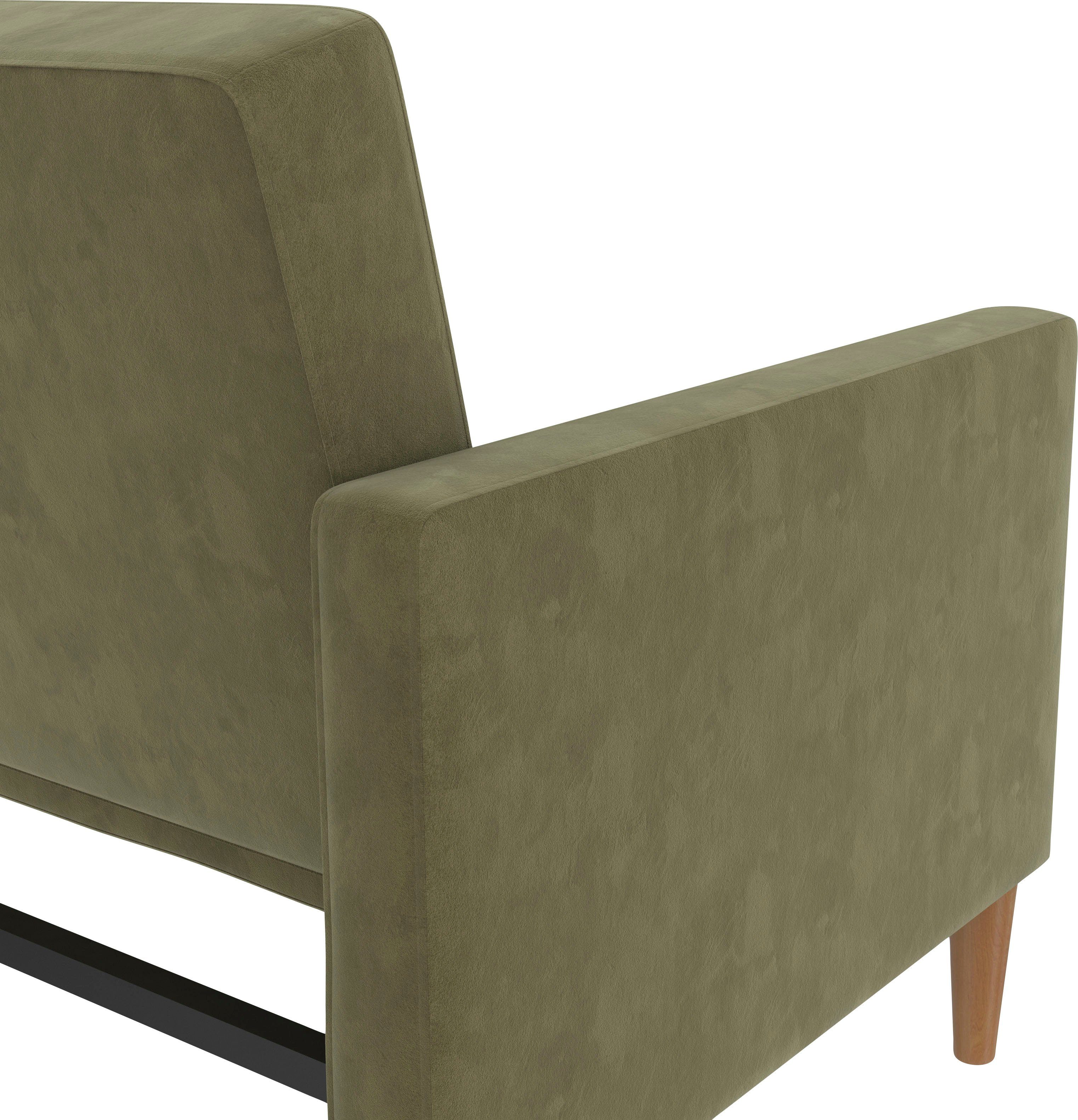 Dorel Home 3-zitsbank Lilly Bedfunctie, rugleuning 3-voudig verstelbaar, zithoogte 43 cm
