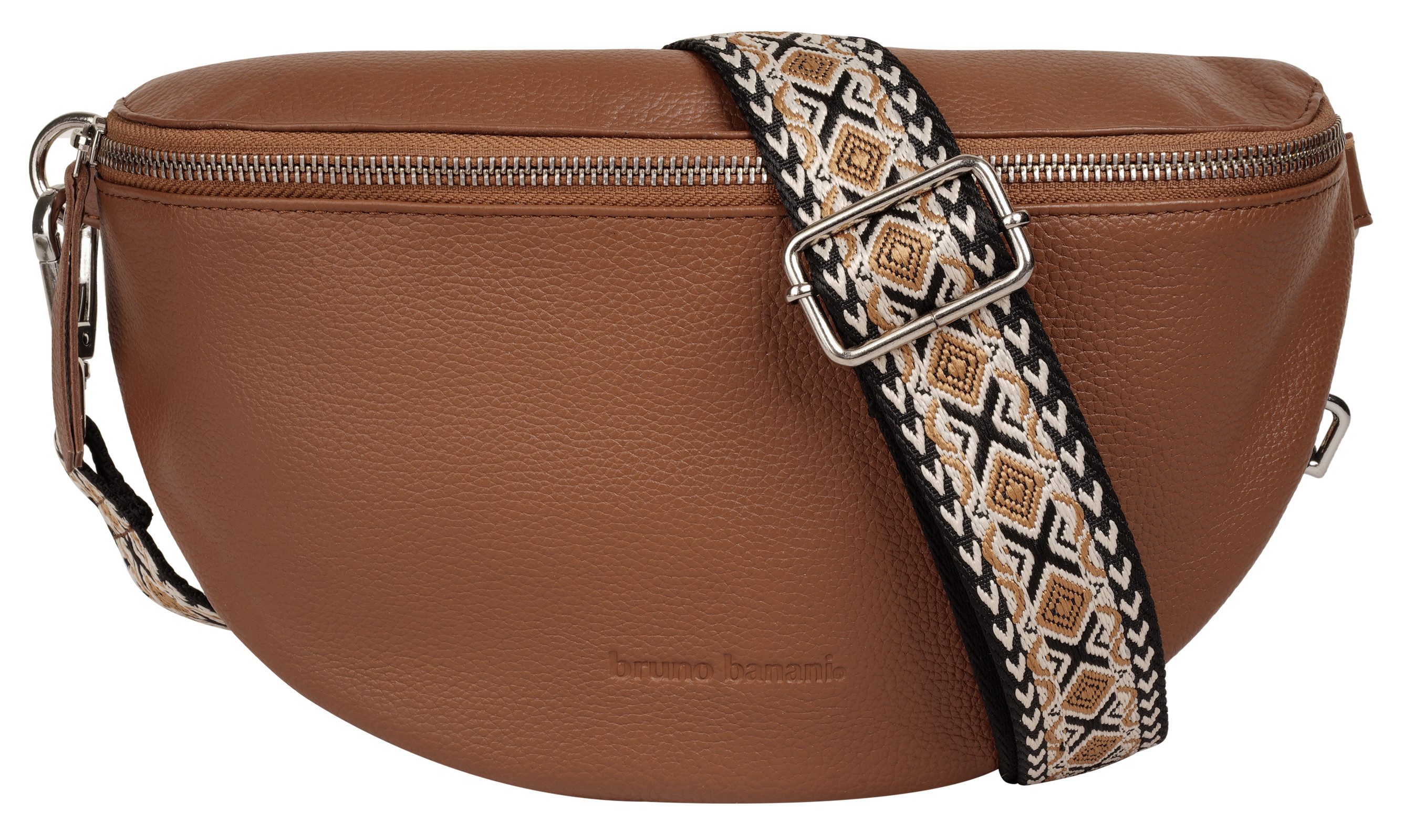 Bruno Banani Heuptas echt leder dames tassen maat Onesize bruin