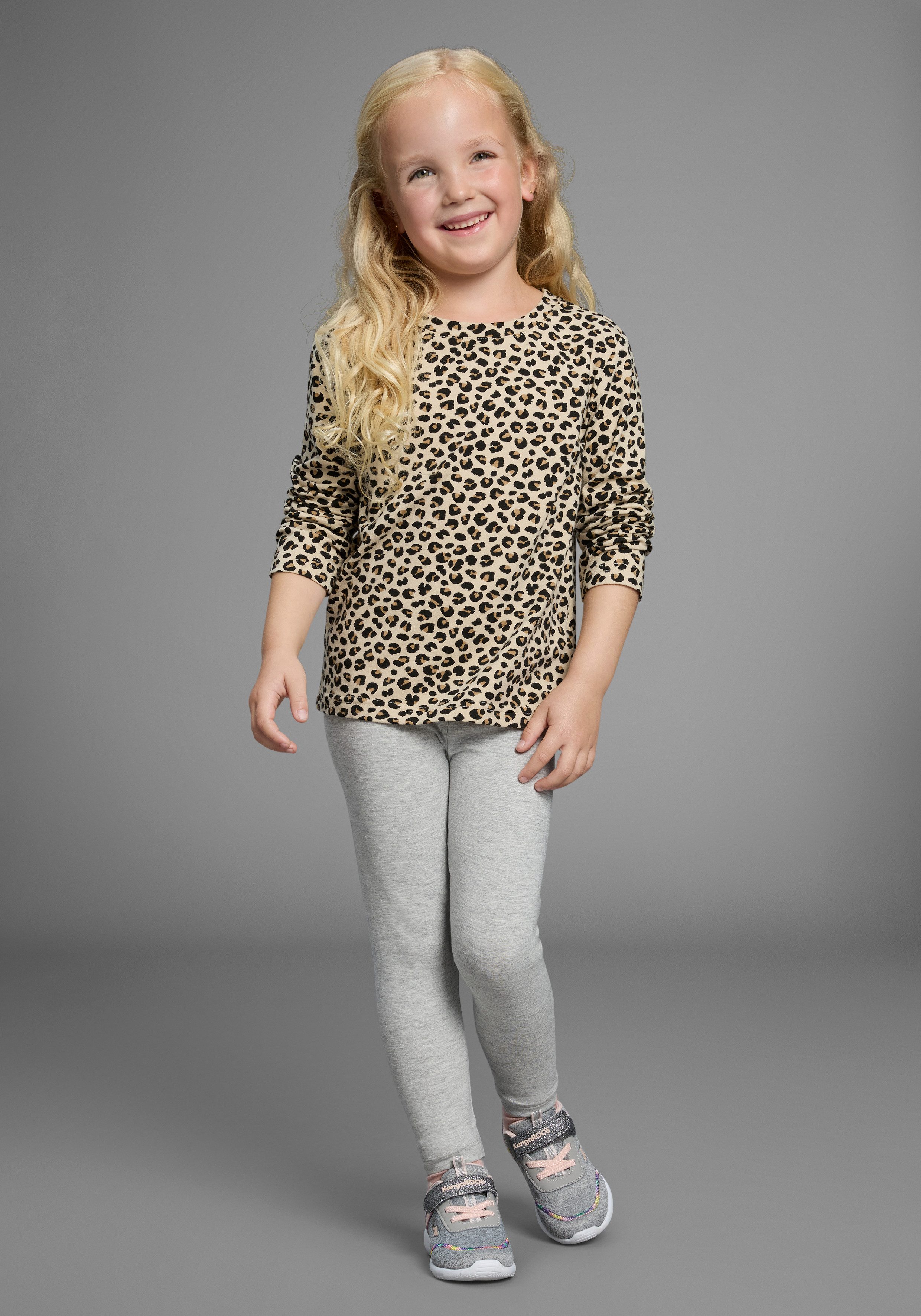 KIDSWORLD Shirt met lange mouwen Shirt in leo-look