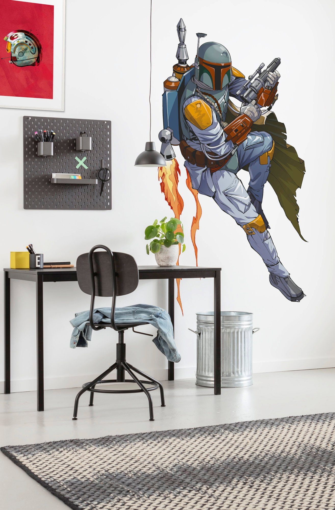 Komar Vliesbehang Zelfklevend vlies - Star Wars XXL Boba Fett - Afmeting 127 x 200 cm (1 stuk)