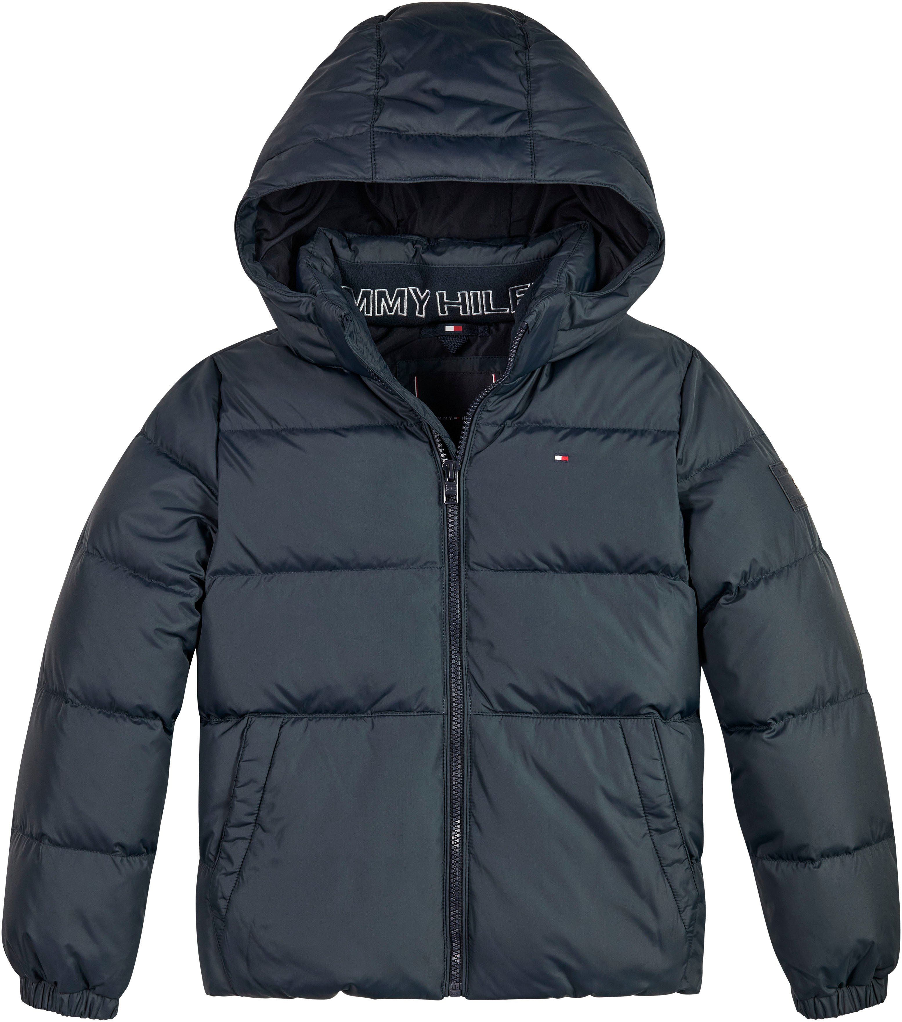 Tommy Hilfiger Donsjack ESSENTIAL DOWN JACKET Baby tot 2 jaar, met logo-patch en vlaglabel