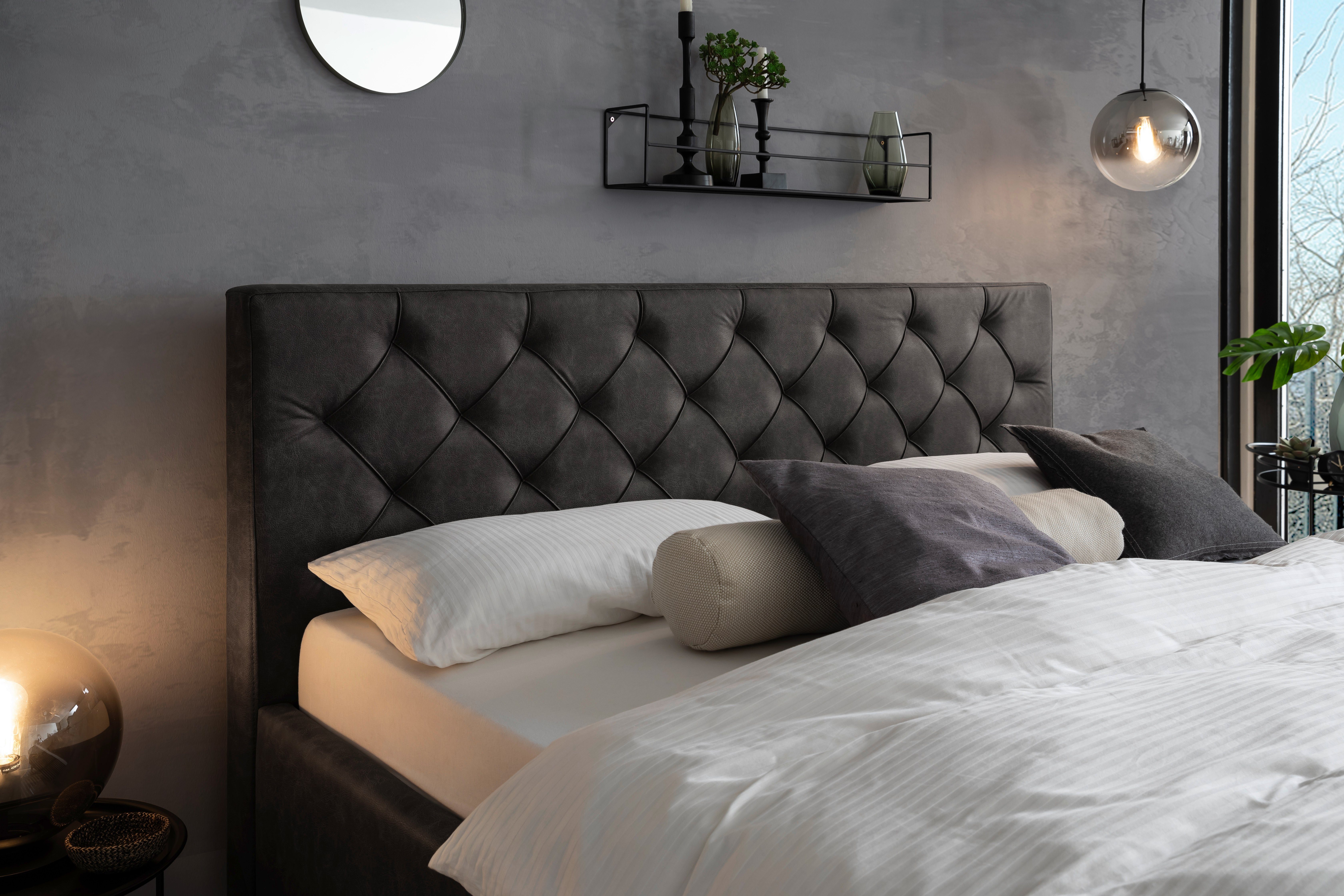 meise.möbel Gestoffeerd bed Sanremo met bedkist