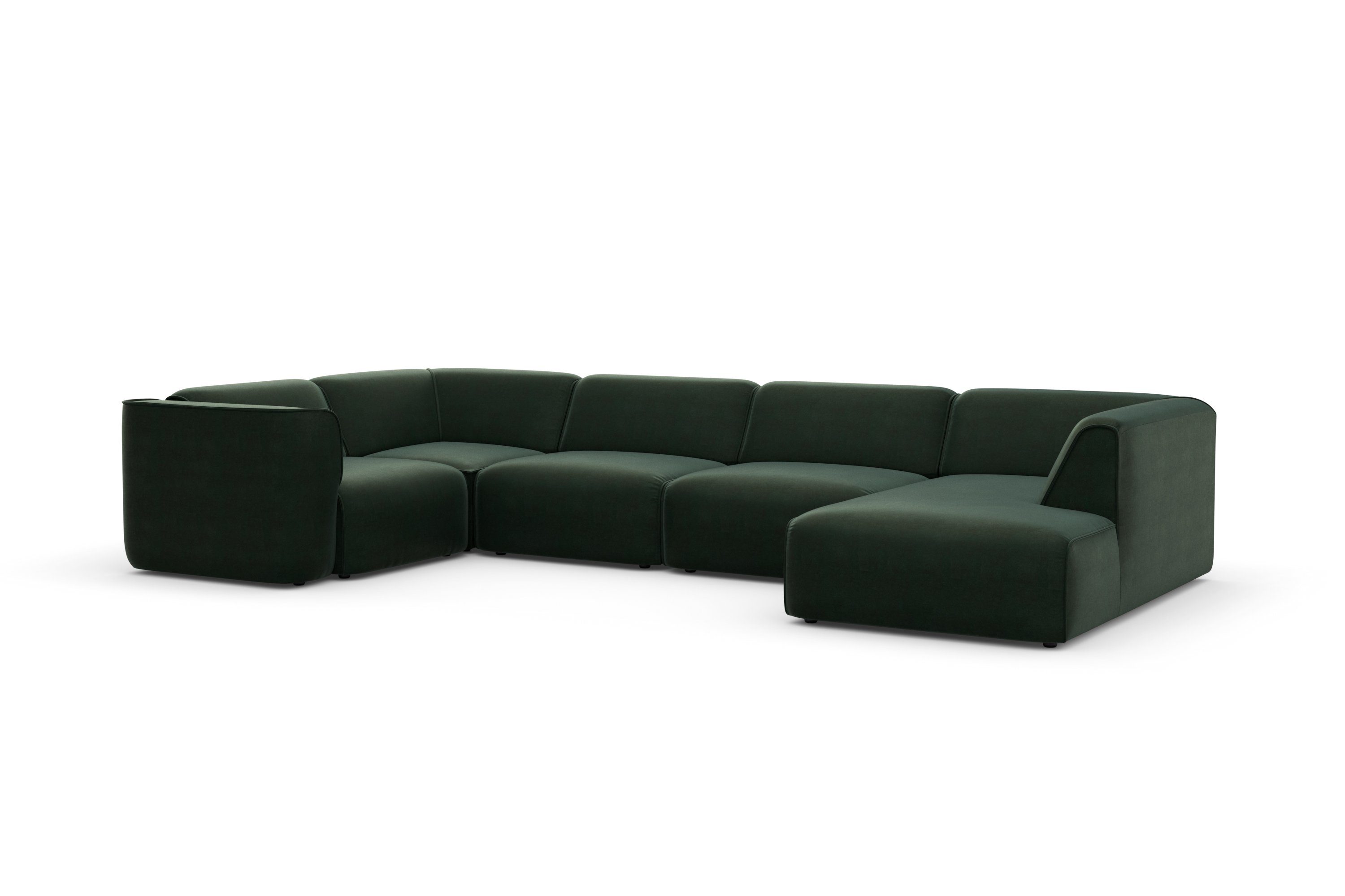 RAUM.ID Zithoek Merid U-vorm, altijd uitbreidbaar met modules, B/D/H: 367/206/70 cm