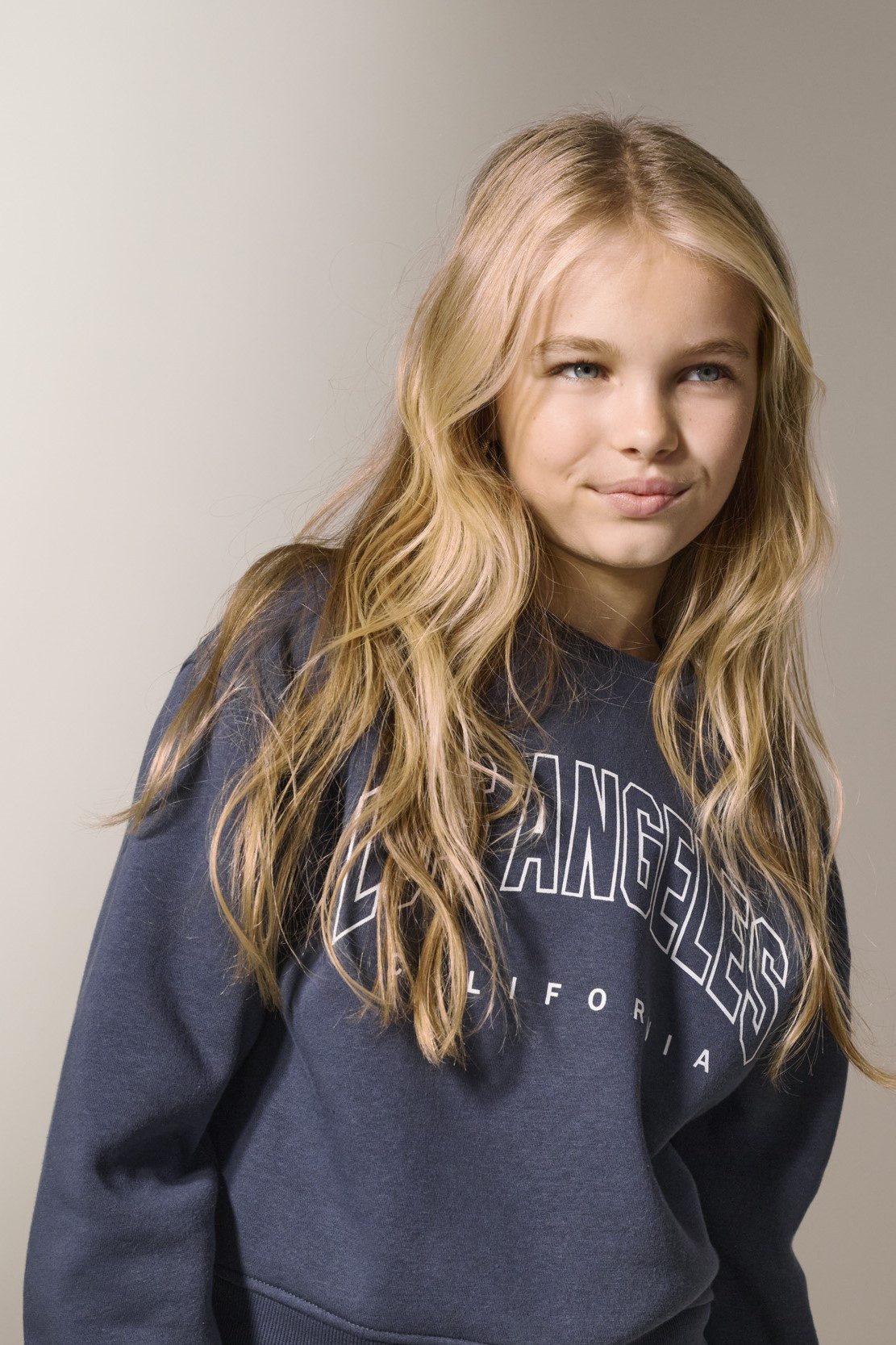 KIDS ONLY Sweatshirt KOGSWEAT LIFE LS CREW O.SIZE STAT CP SWT