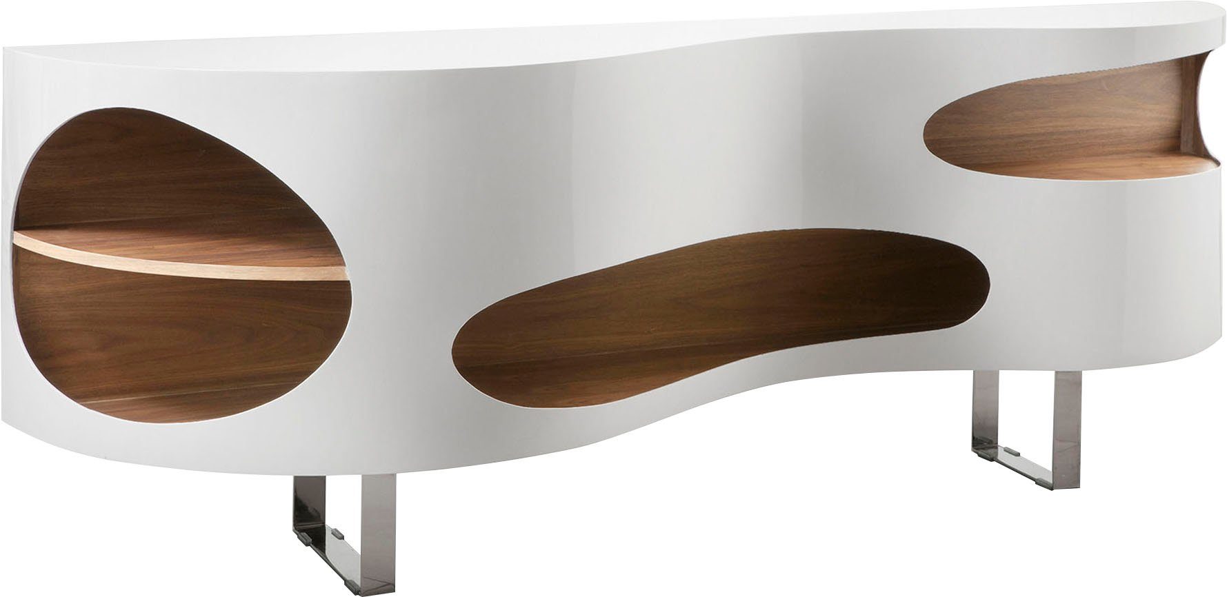 SalesFever Dressoir Slough - Stijlvolle commode Commode in extravagante vorm, breedte 200 cm