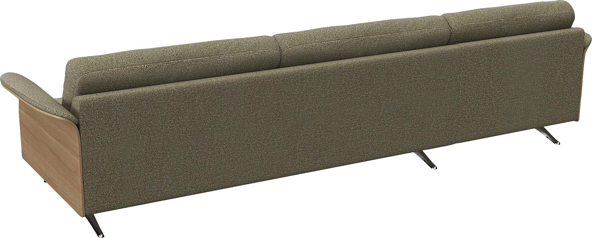 FLEXLUX Hoekbank Glow, super comfortabel door hoogwaardige zitconstructie met binnenvering, L-vorm