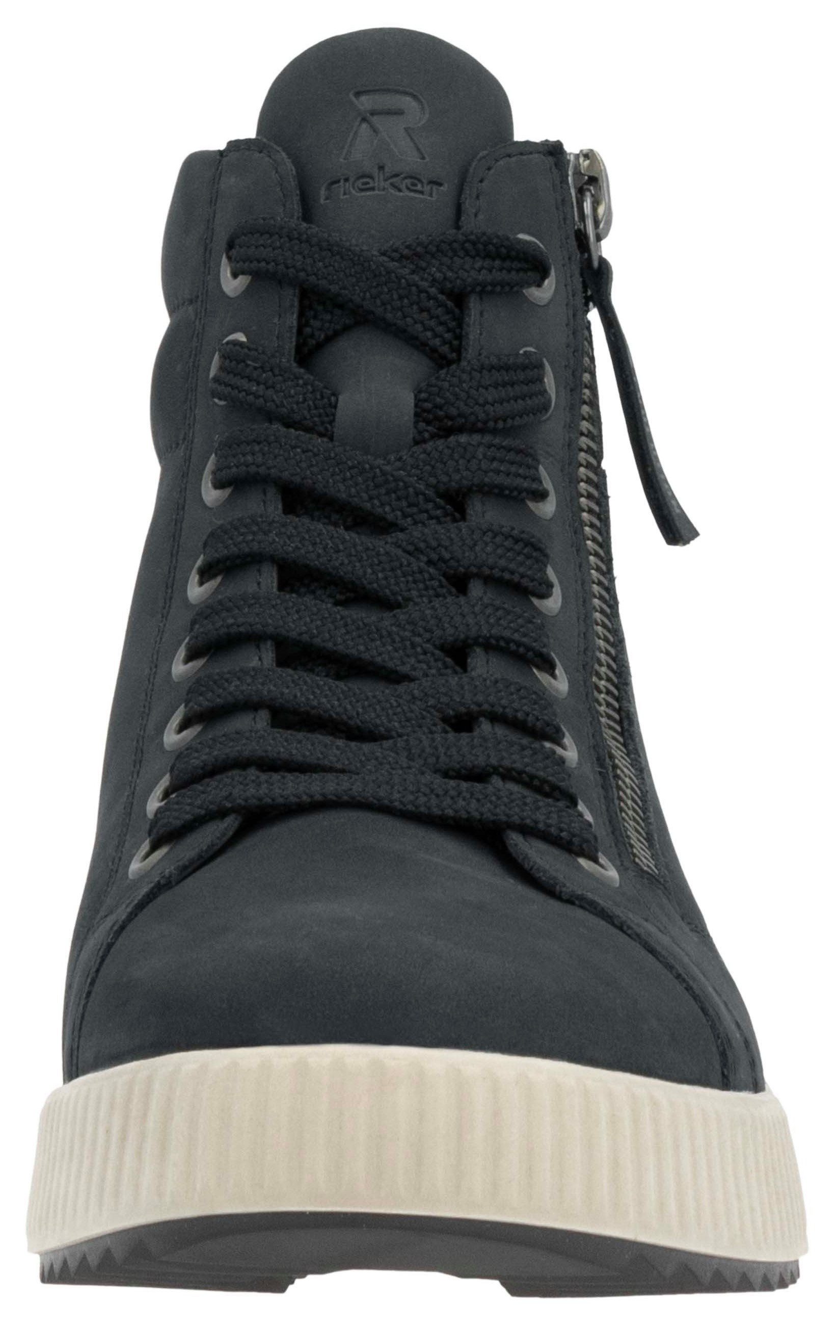 RIEKER Sport Hoge veterschoenen ankle boot, high top sneaker, leisure boots with zipper