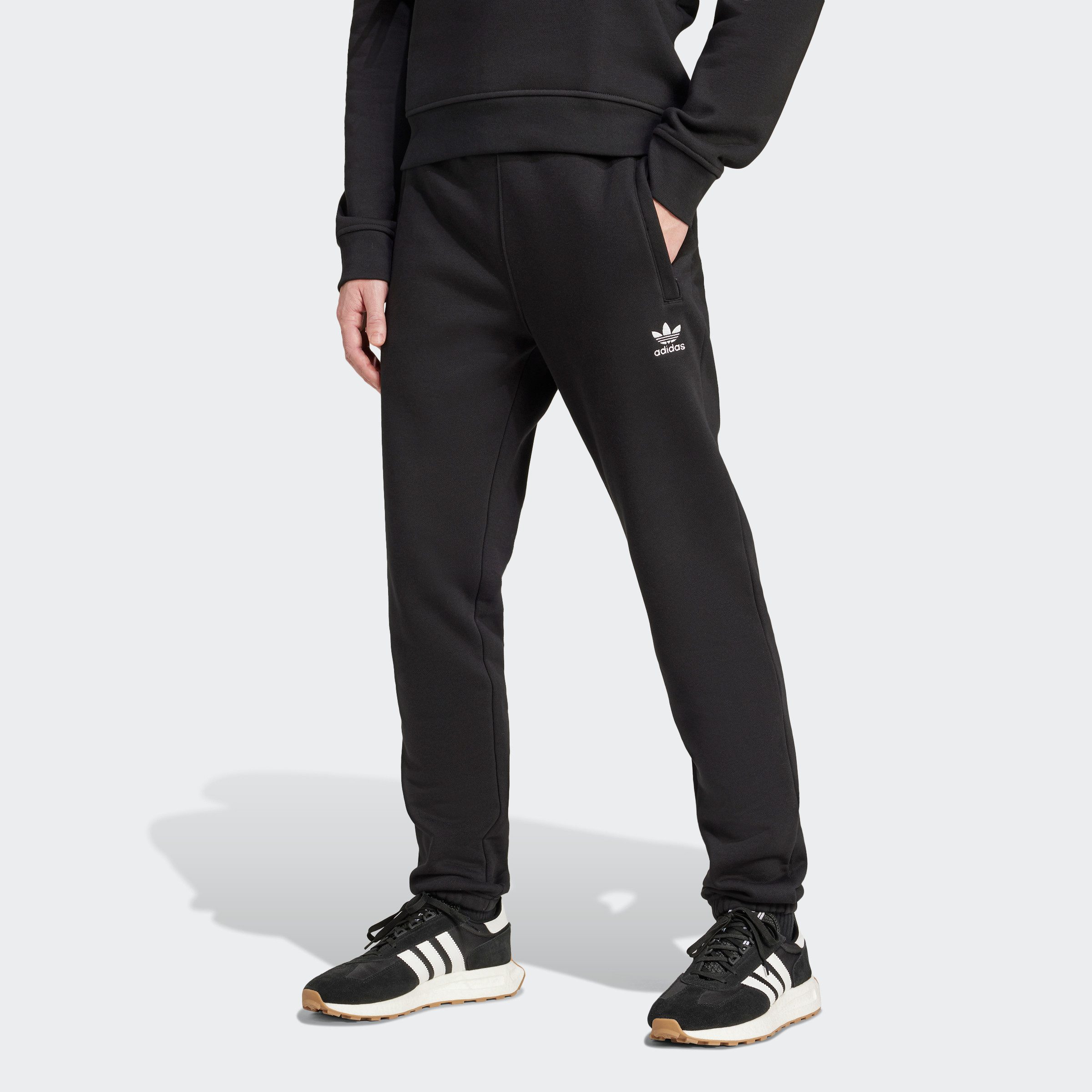 Adidas Originals Trefoil Essential Joggers Black- Heren Black