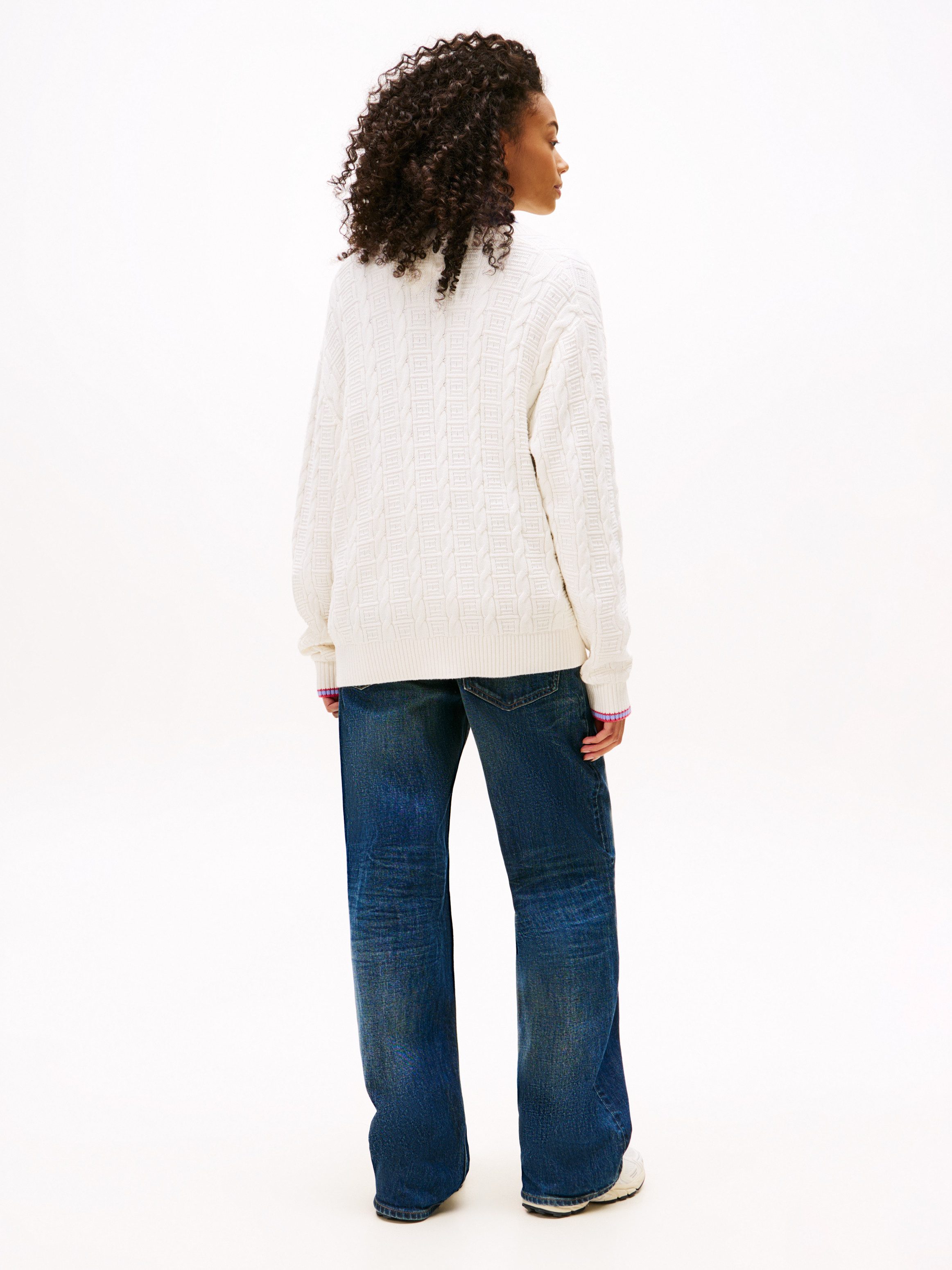 TOMMY JEANS Vest TJW CABLE CARDIGAN