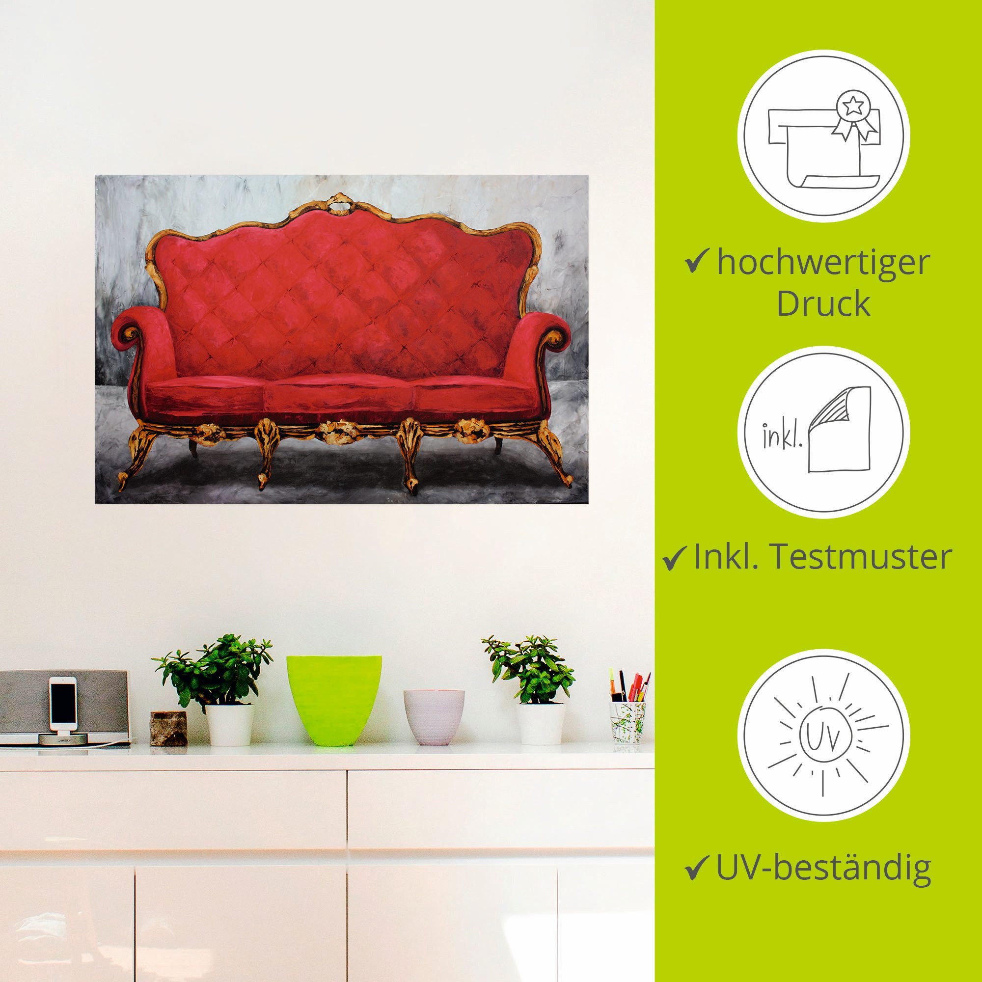 Artland Wandfolie Rode bank zelfklevend