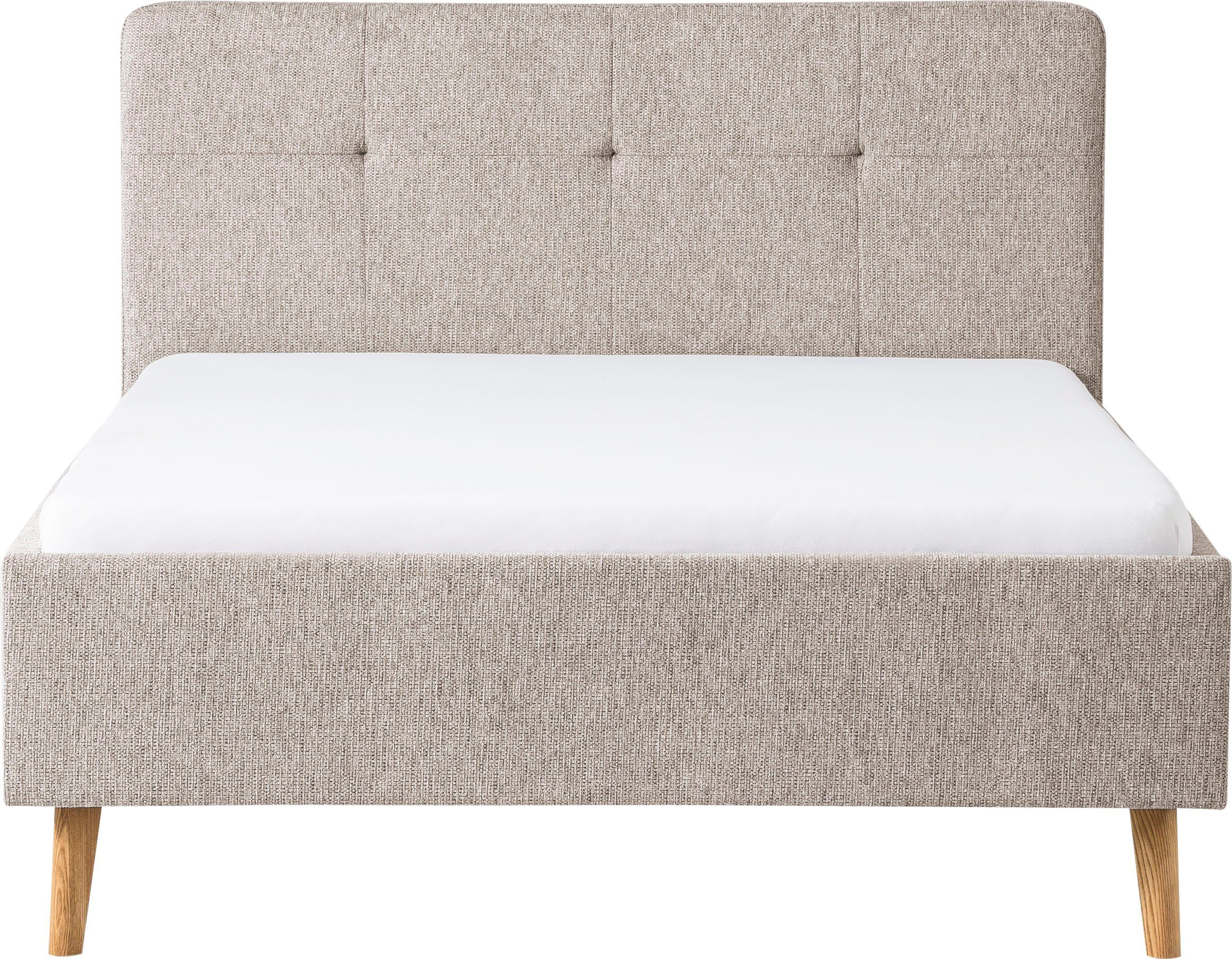 meise.möbel Gestoffeerd bed Smart Hoofdbord met knoopdetails, verkrijgbaar in twee maten