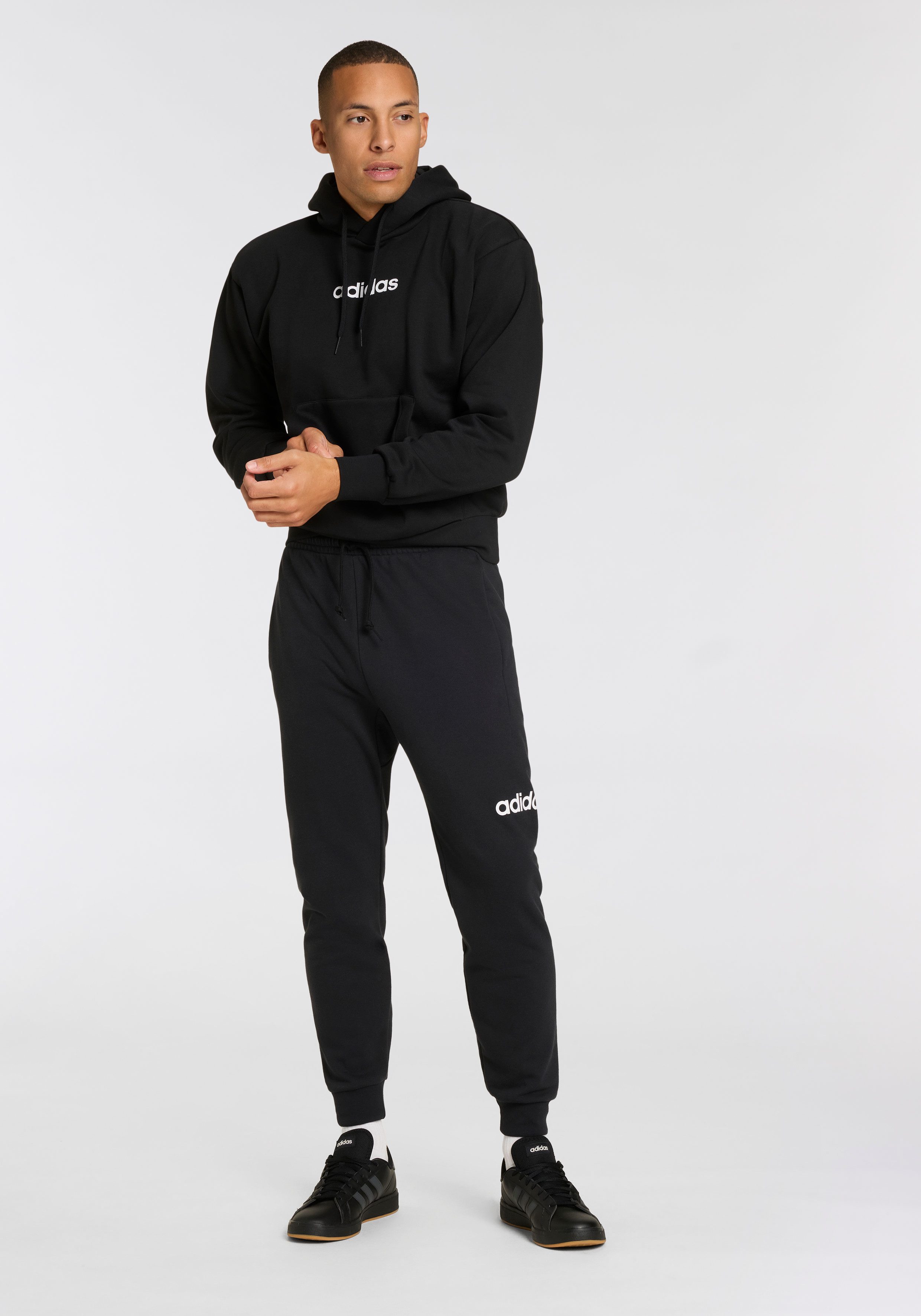 adidas Sportswear Sportbroek M LIN FT PT van zacht french terry materiaal (1-delig)