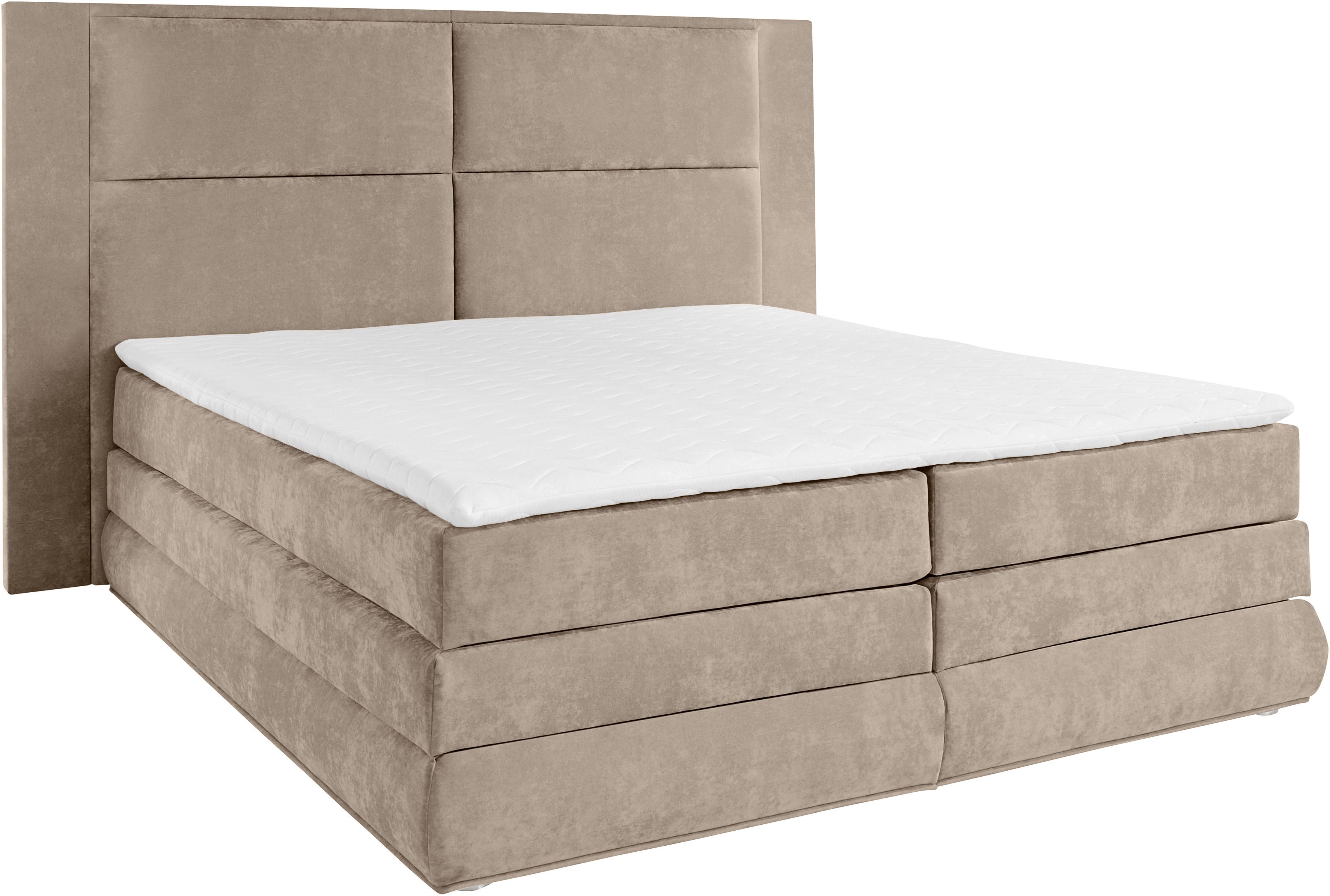 COLLECTION AB Boxspring Copenhagen inclusief bedkist, topmatras, naar keuze met ledverlichting