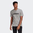 adidas performance t-shirt essentials embroidered linear logo grijs