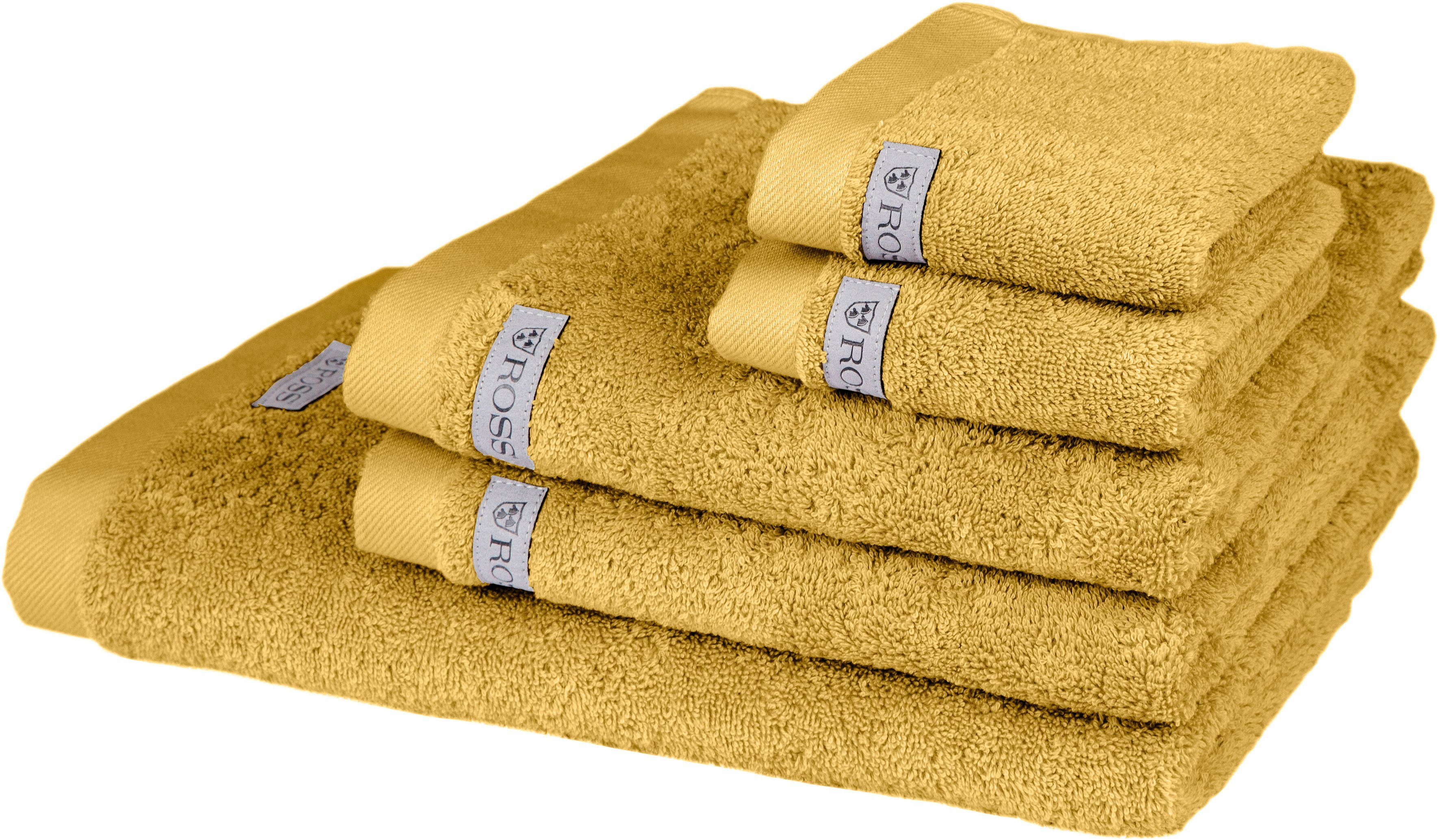 ROSS Handdoekenset Sinfonie bevat handdoeken, badhanddoek en gastendoeken (set, 5-delig) handdoeken geel