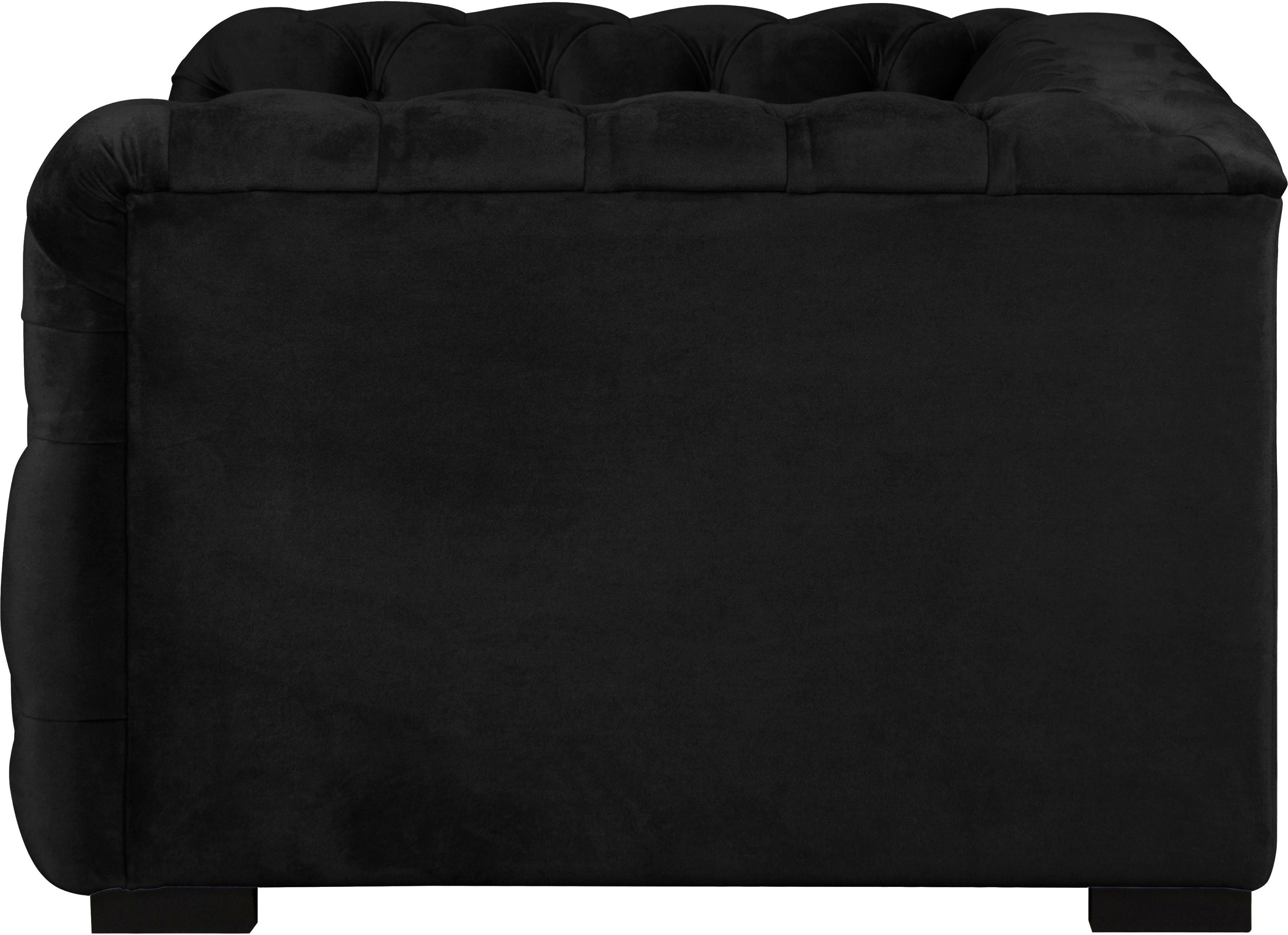 Guido Maria Kretschmer Home&Living Chesterfield-fauteuil Kalina stoel klassieke chesterfield knoopdetails, zeer hoogwaardige afwerking