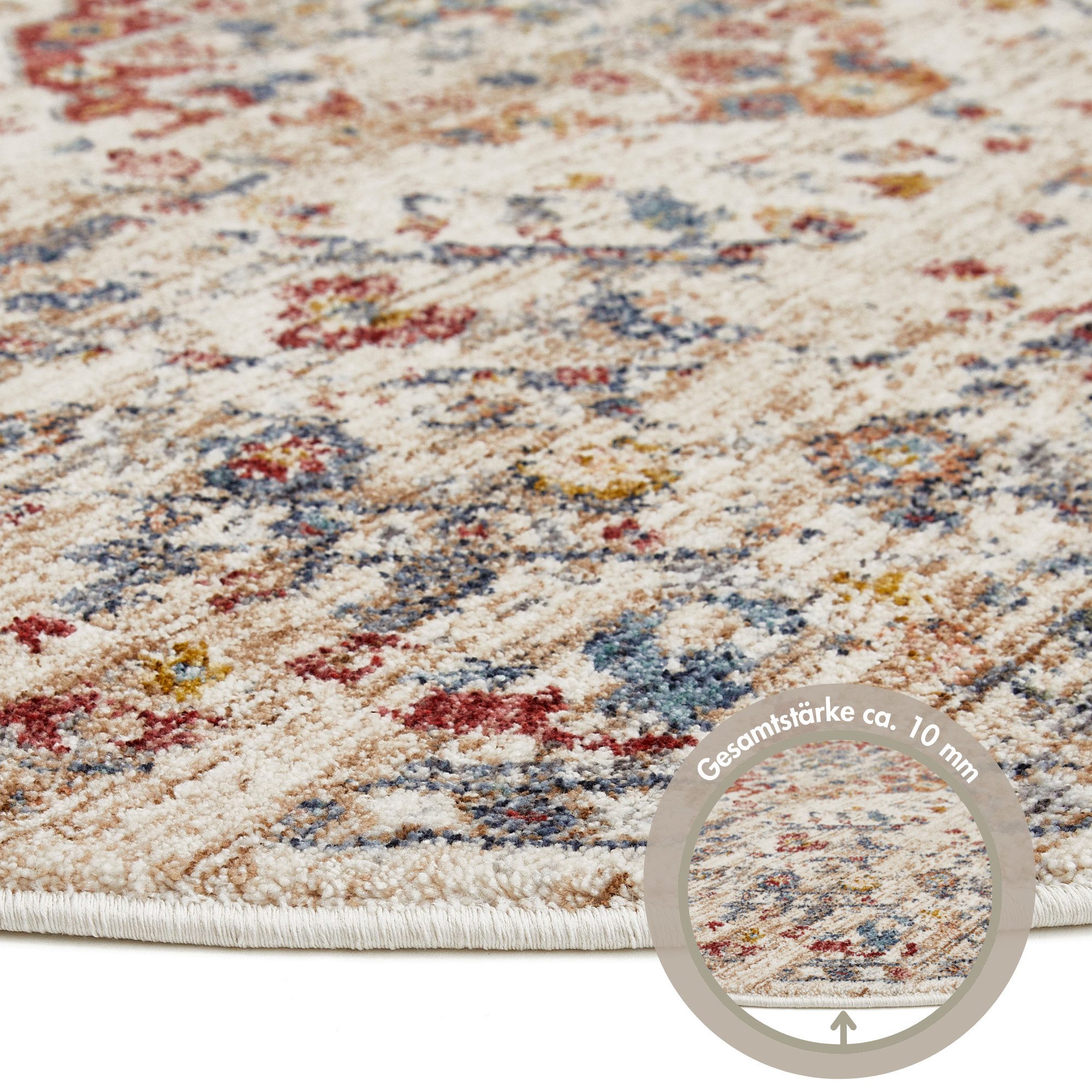 LUXOR living Vloerkleed Rocco Vintage-look, bloemig ontwerp, woonkamer, slaapkamer