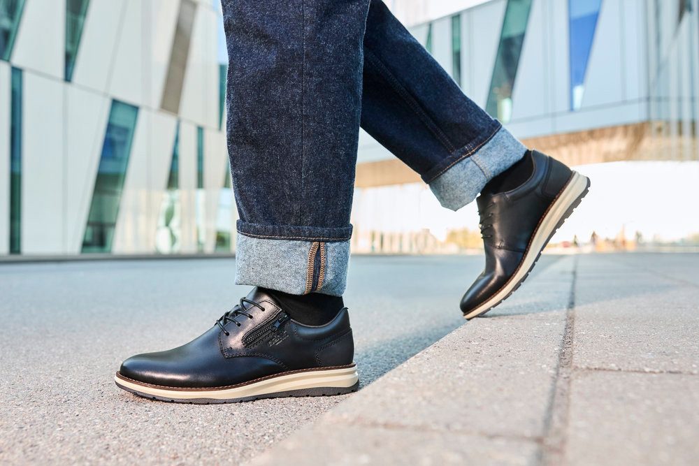 Rieker Veterschoenen Feestschoen, lage schoen, zakelijke veterschoen met zachte binnenzool