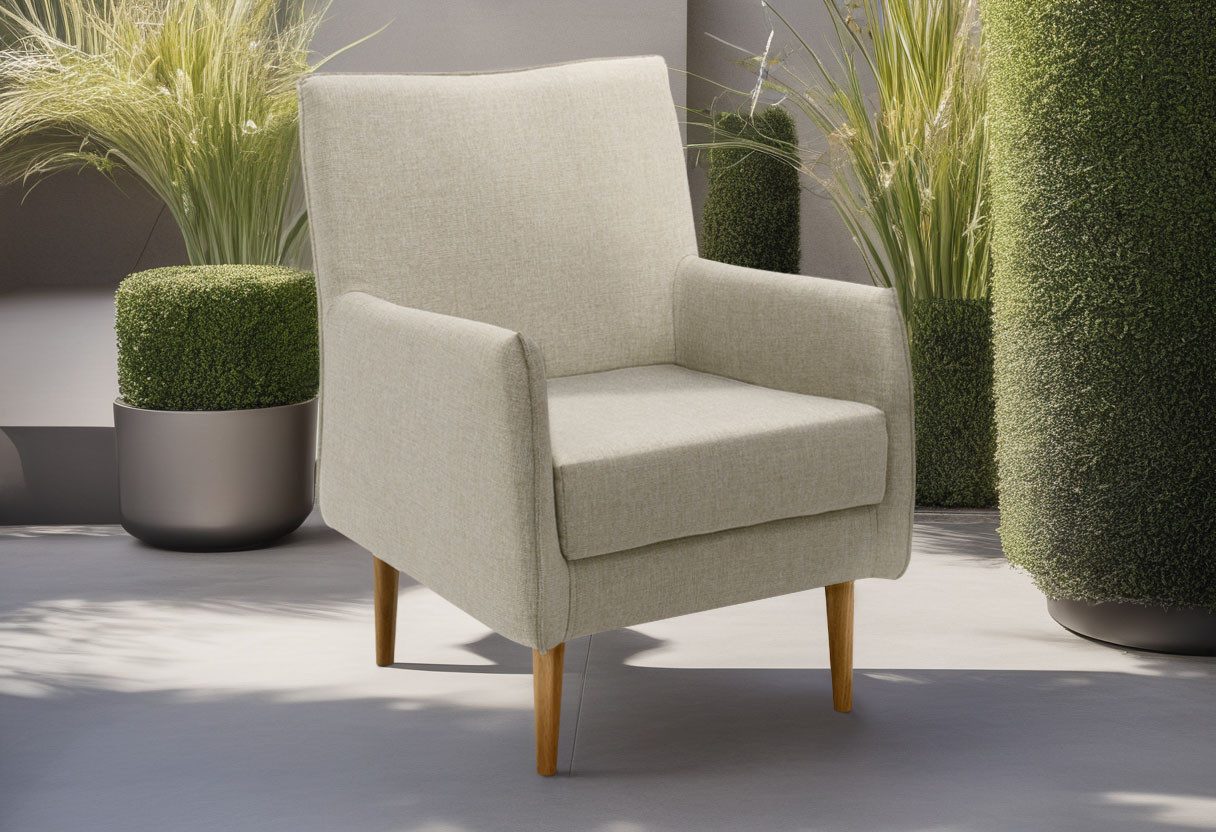 DOMO collection Fauteuil Sonce, individueel uitbreidbaar Polstertstoel voor terras, tuin en balkon, speciaal voor buiten