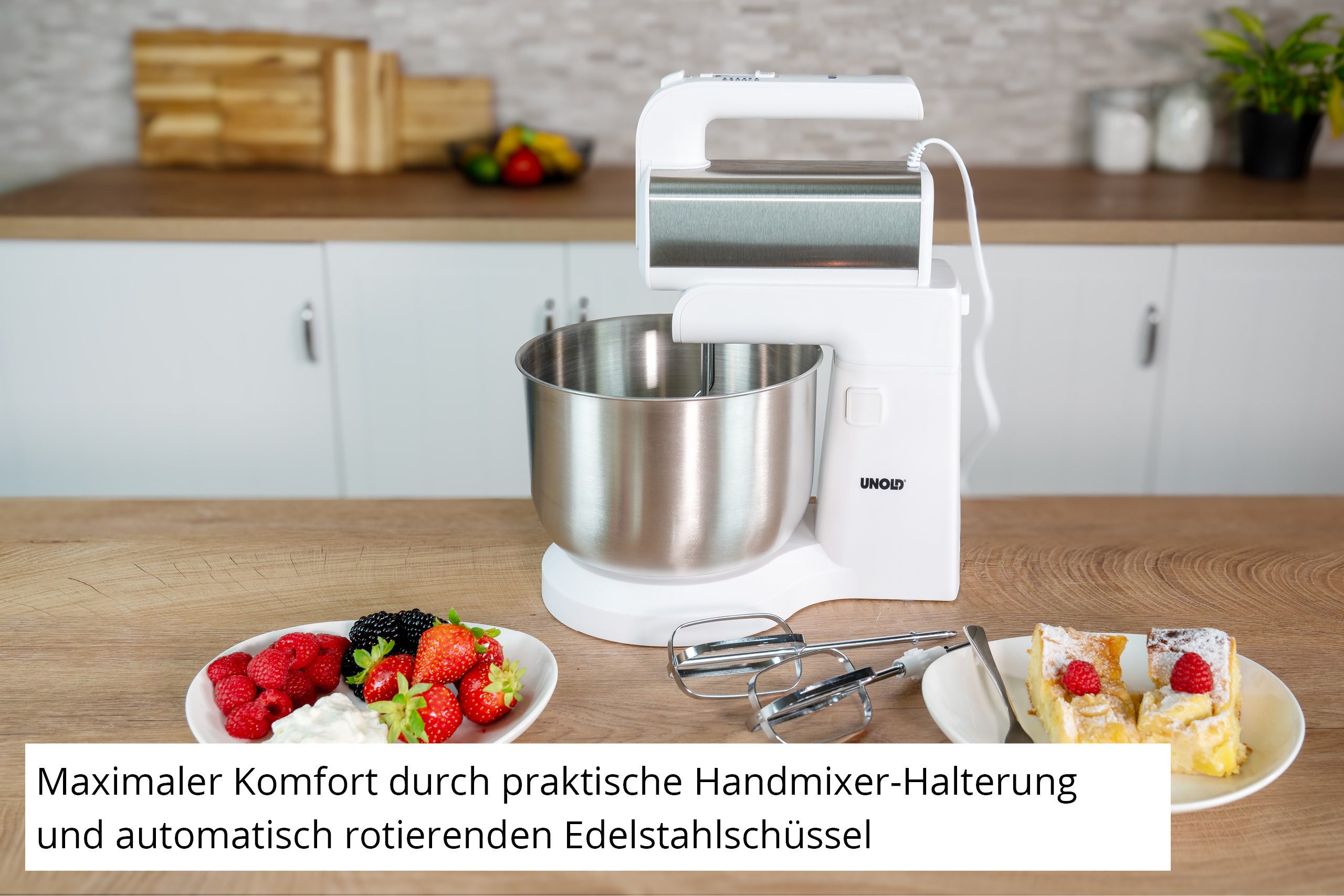 Unold Handmixer 78720 mit Rührschüssel Hannah
