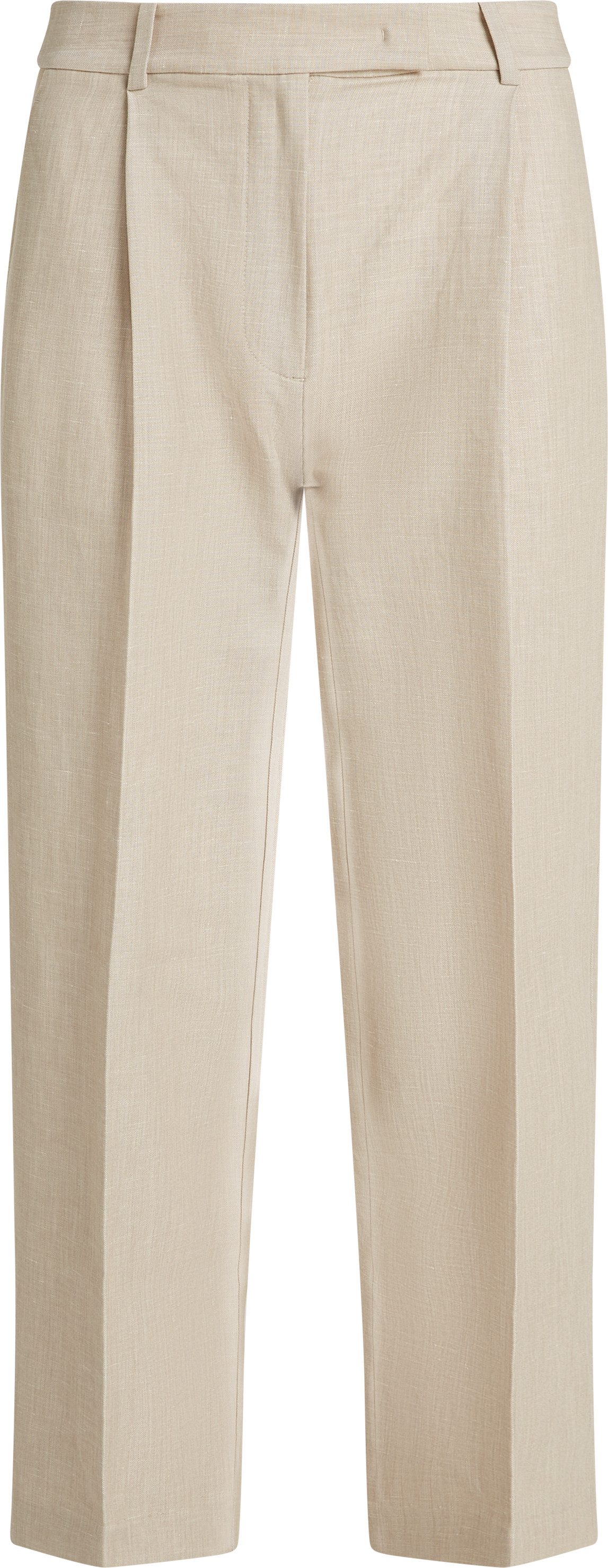 Tommy Hilfiger Geweven broek LINEN MIX PLEATED TAPERED PANTS