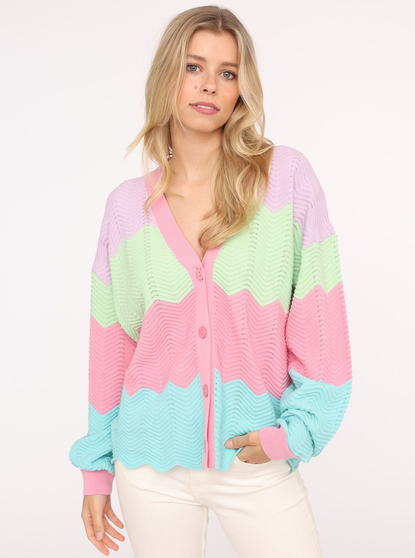 Zwillingsherz Vest "Blok Golven"