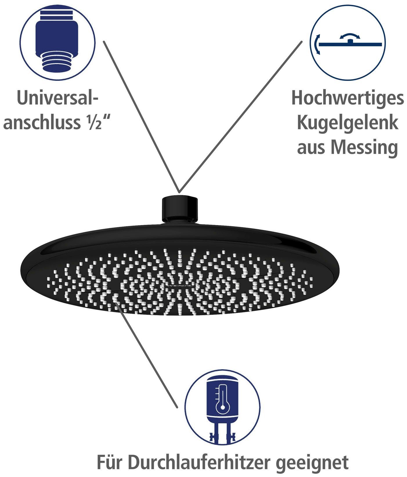 WENKO Douchesysteem Watersaving eenvoudige aansluiting op bestaande kraan of wandbocht