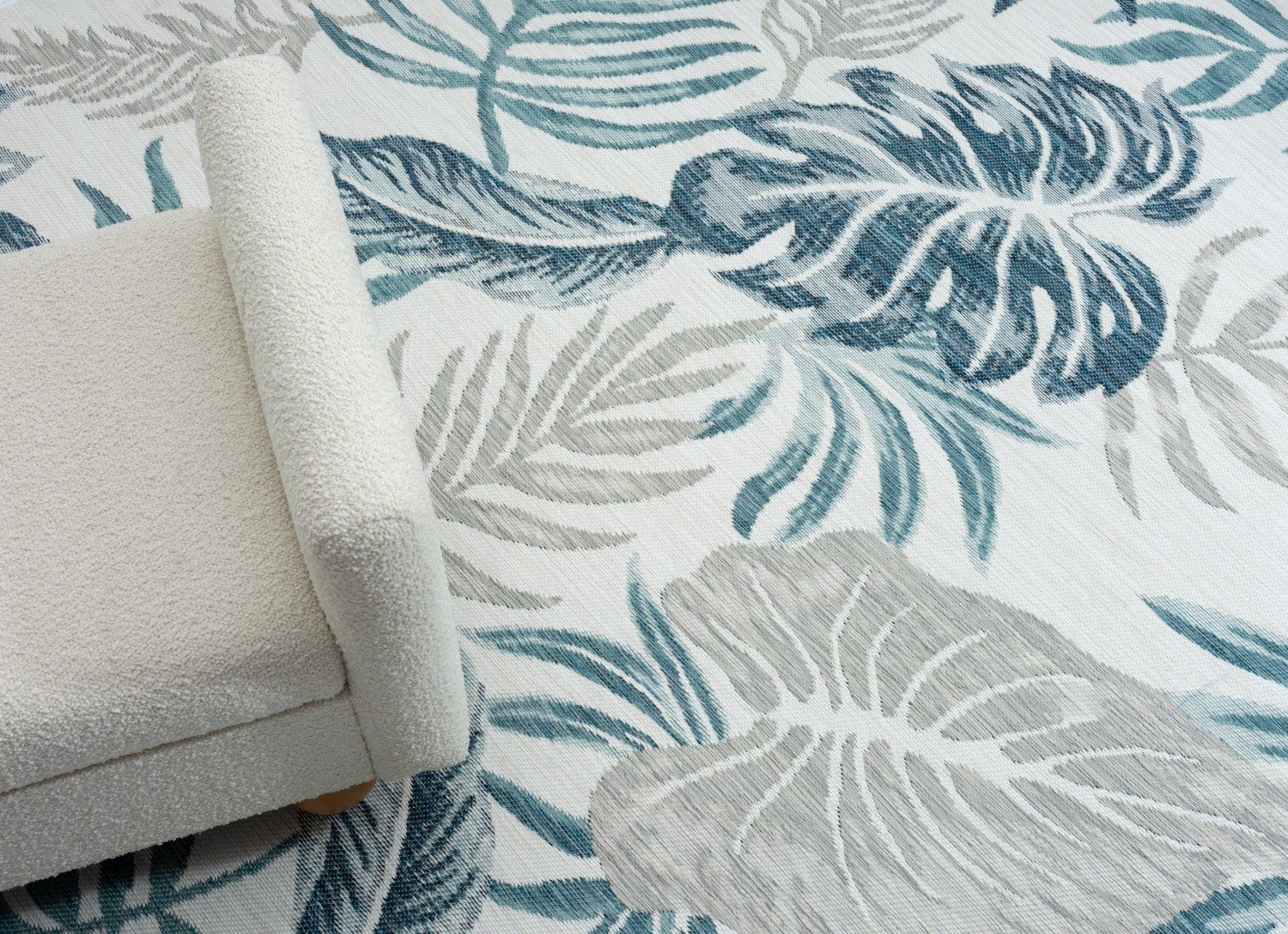 Myflair Möbel & Accessoires Vloerkleed Rif voorraadopruiming Omkeerbaar tapijt, bladerenmotief, geschikt voor buiten, balkon, terras