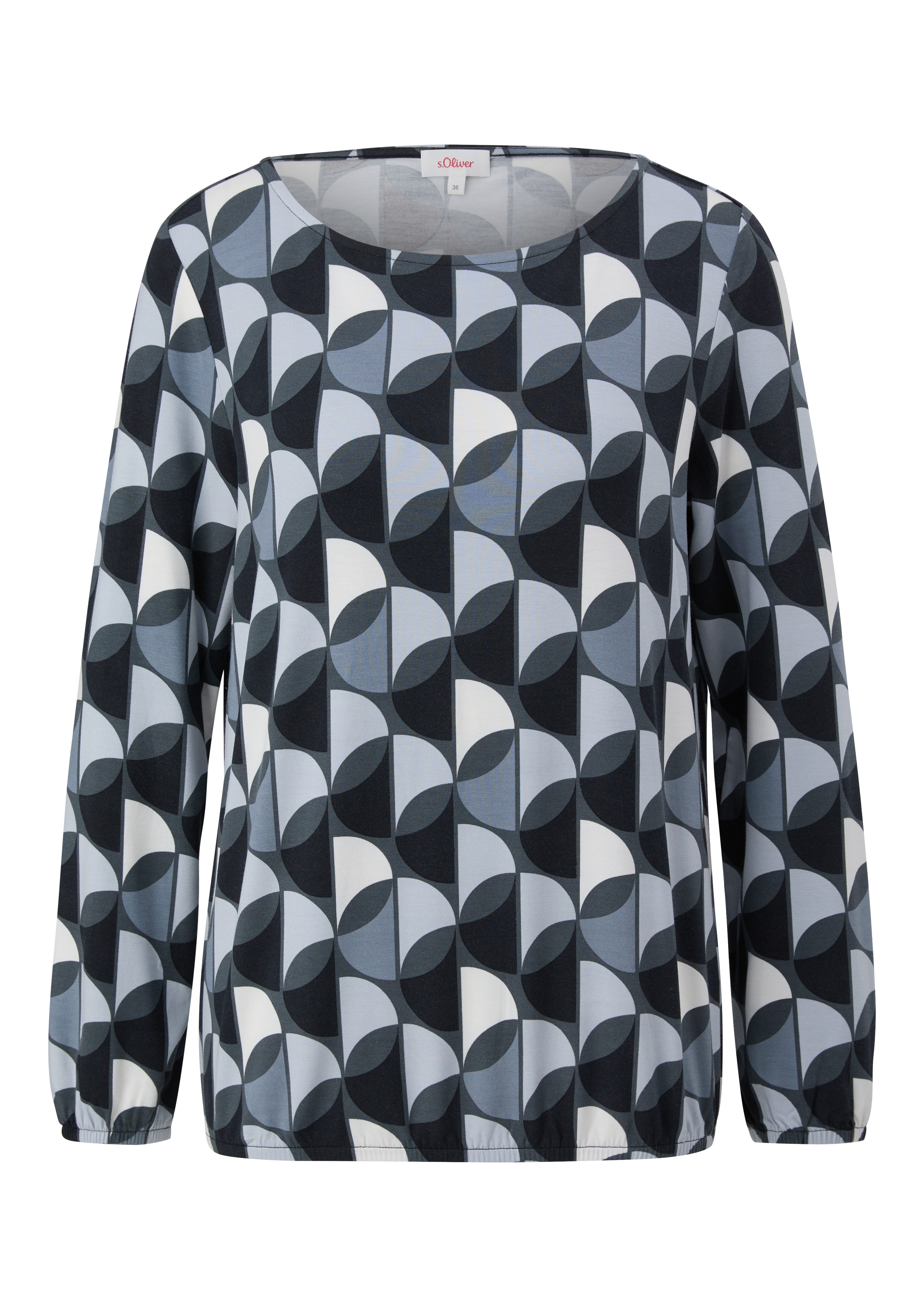 s.Oliver Shirt met lange mouwen met elastische taille