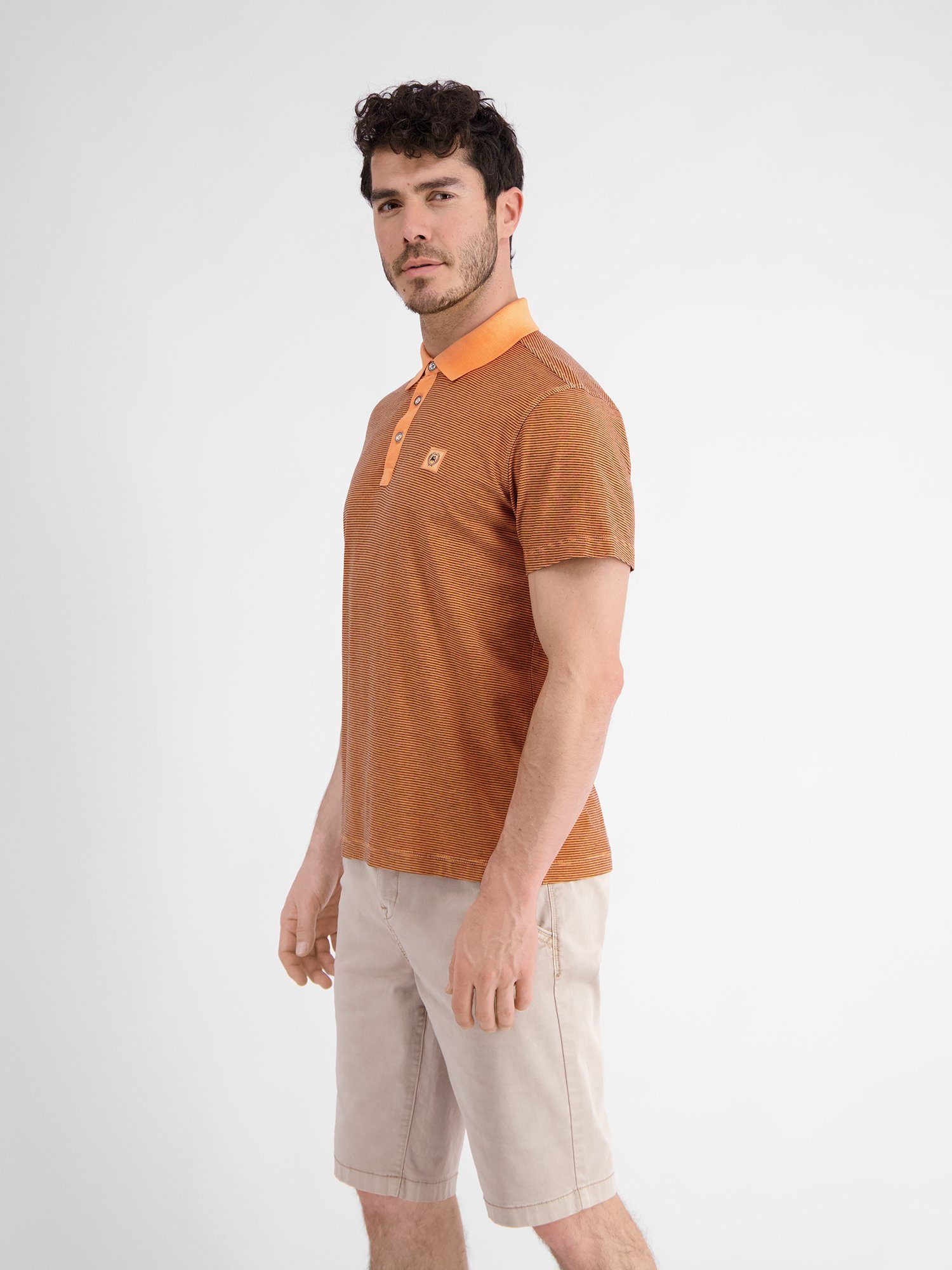 Lerros Poloshirt LERROS gestreept poloshirt voor heren