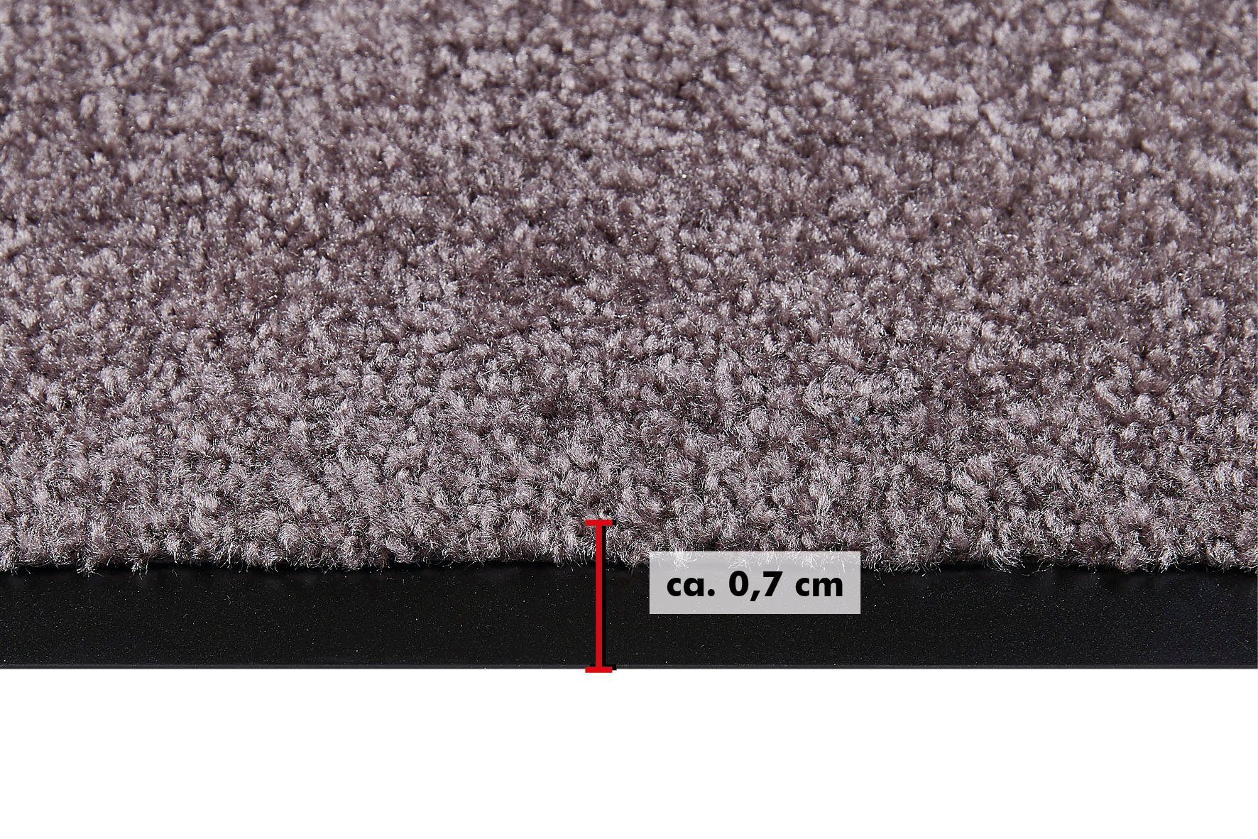 Andiamo Mat Super Wash & Clean, Made in Belgium Vuilopvangmat, uni kleuren, antislip, wasbaar