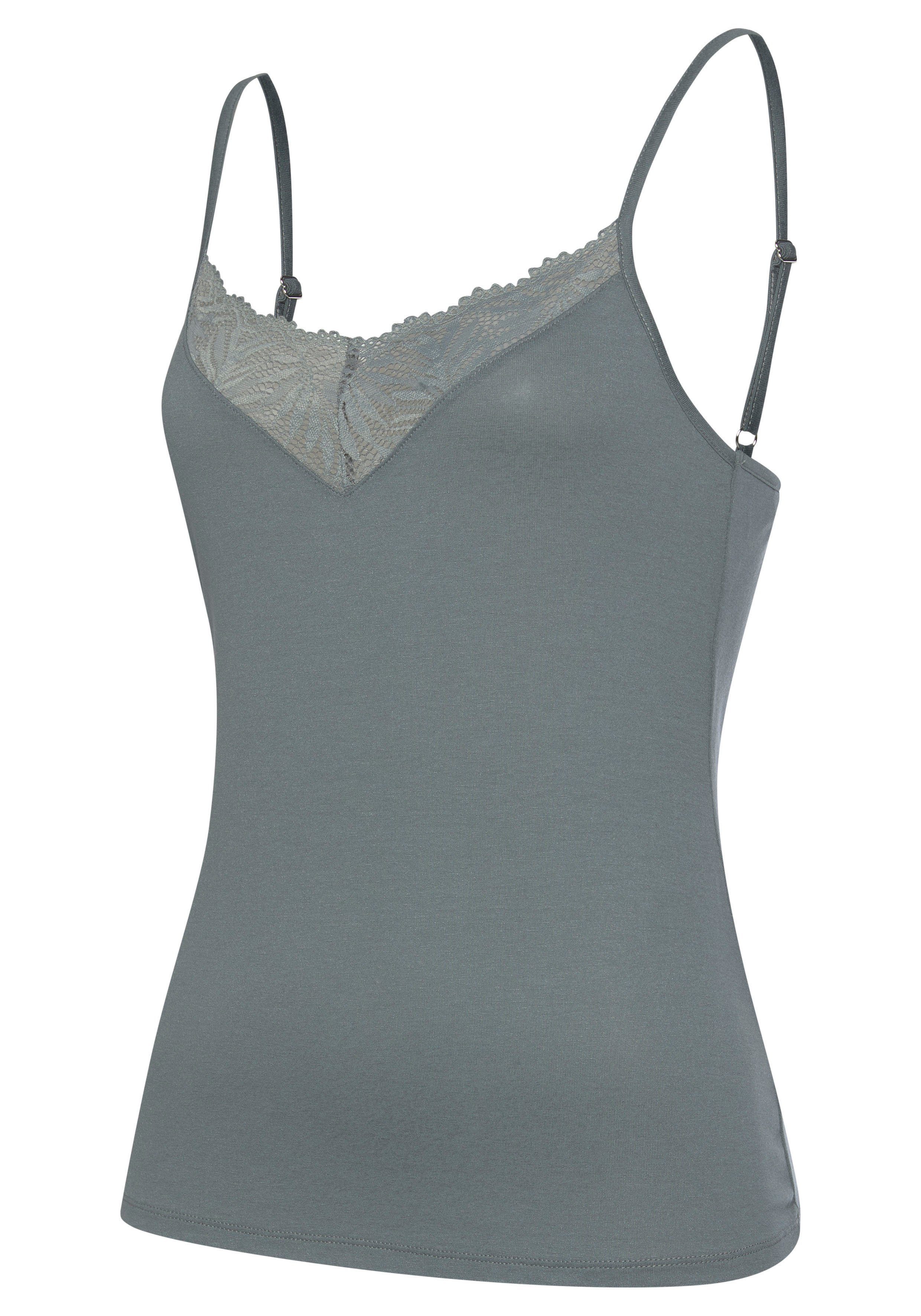 Lascana Kanten top met chique kanten details