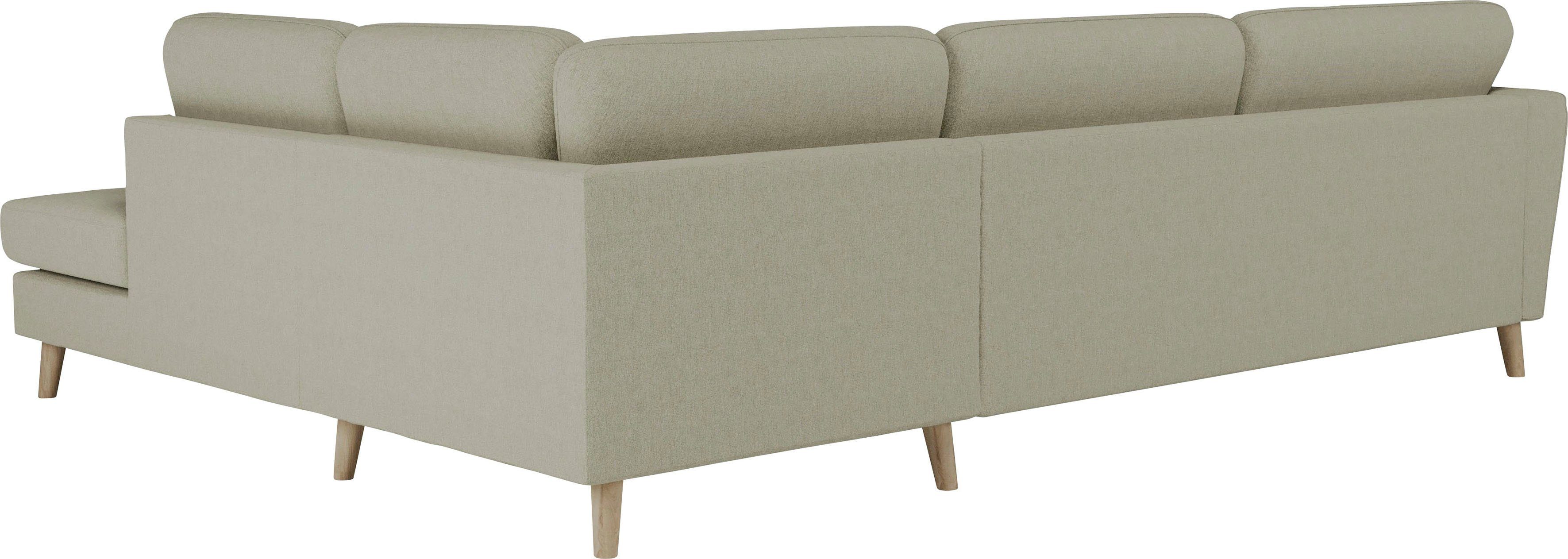 Home affaire Hoekbank MARSEILLE 278/202 cm, L-vorm, ottoman rechts/links, verschillende bekledingen