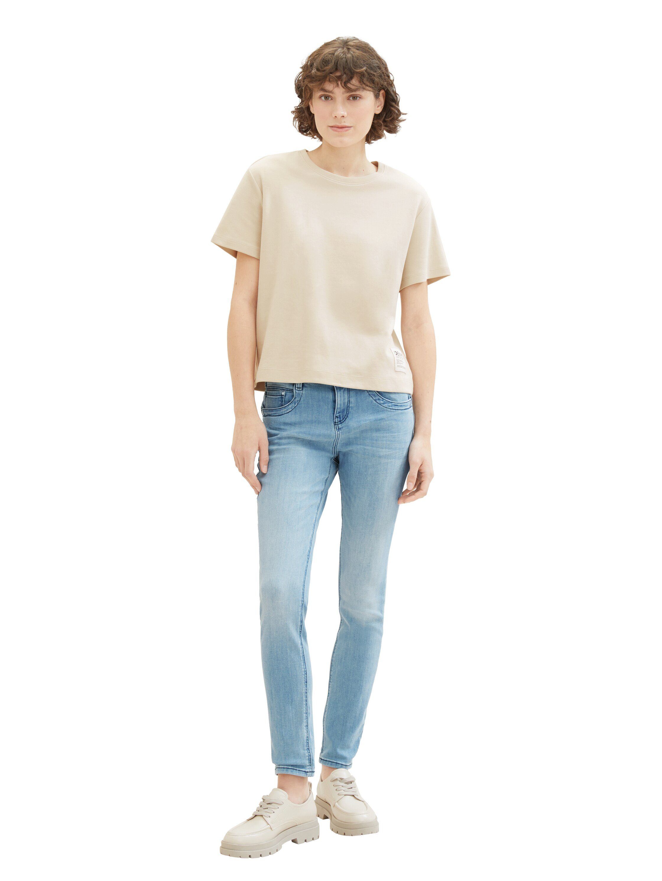 Tom Tailor 5-pocket jeans Tapered Relaxed met trekkoord in de tailleband