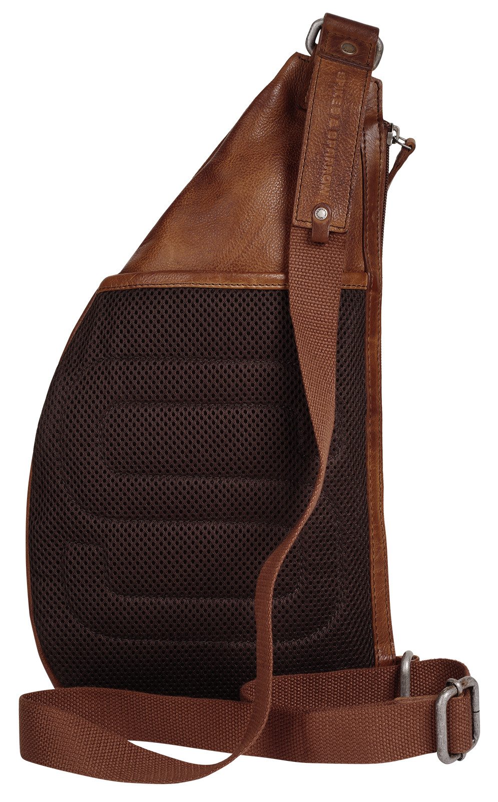 Spikes & Sparrow Schoudertas echt leder