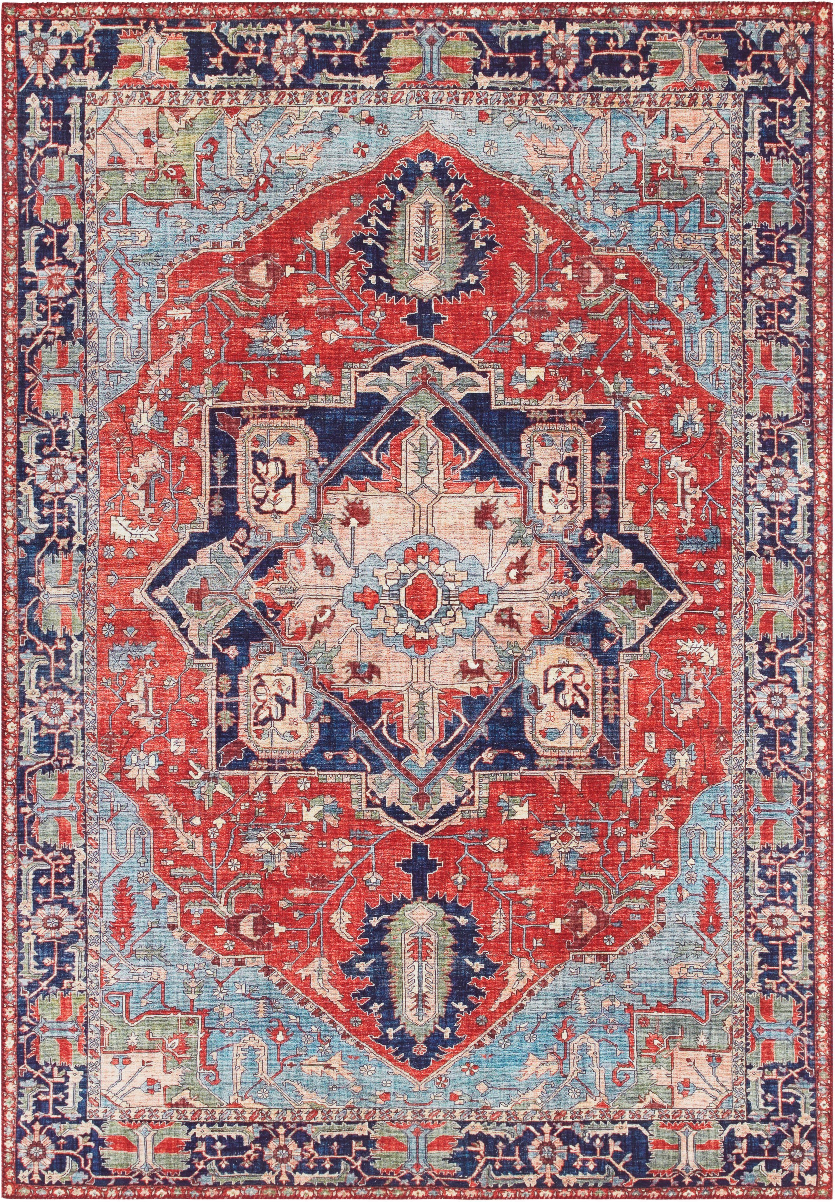 Oosters vloerkleed Hamadan Elle Decoration - oriëntaals rood 80x150 cm