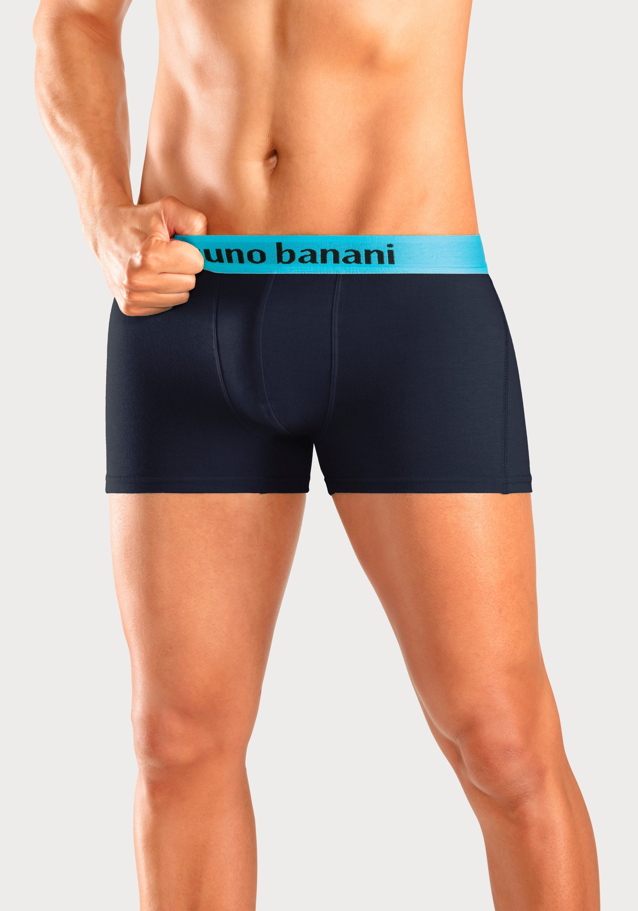 Bruno Banani Boxershort voor heren met gekleurd merkopschrift bij de boord (set, 4 stuks)