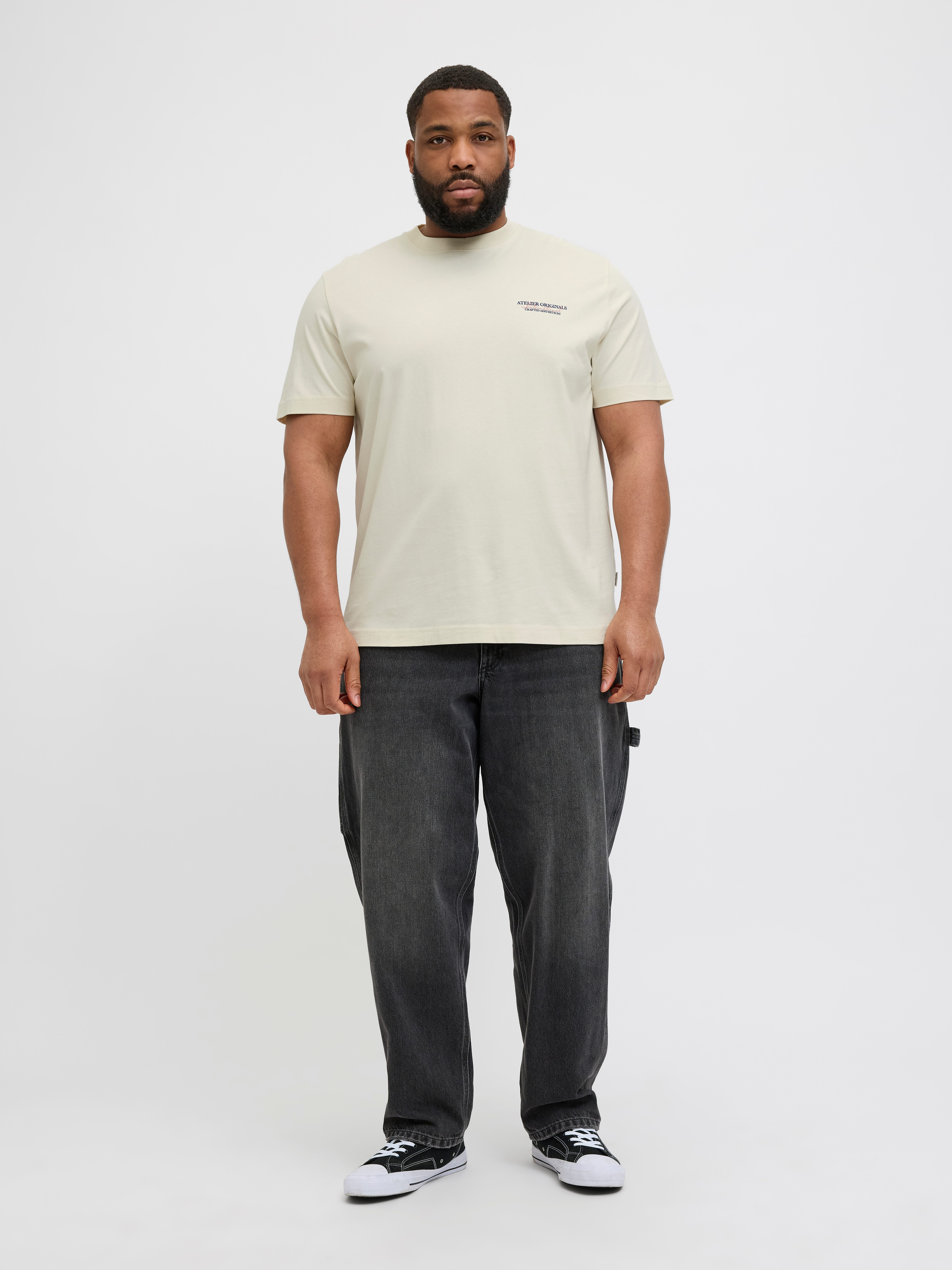 Jack & Jones PlusSize Shirt met korte mouwen JORISLINGTON TYPE TEE SS CREW NECK PLS