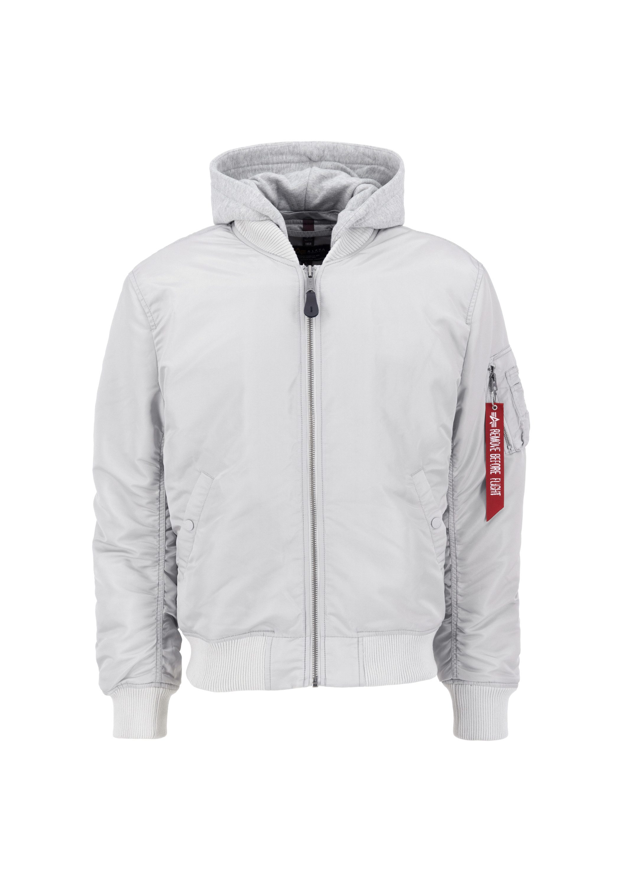 Alpha Industries Bomberjack Alpha Industries Mannen - Bomberjacks MA-1 Zip Kap Achter EMB heren jassen maat 2XL grijs