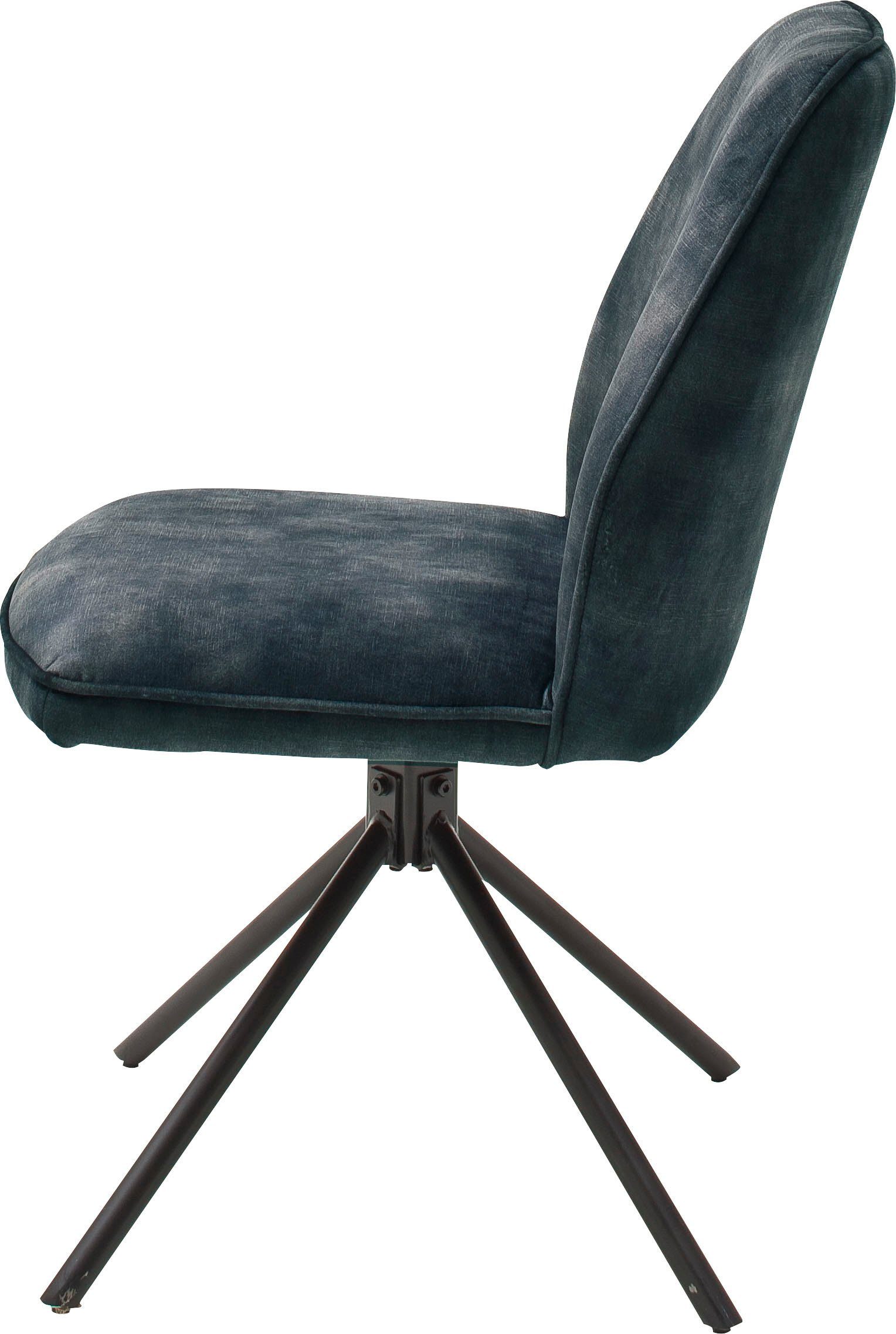 MCA furniture Eetkamerstoel OTTAWA Vintage suède-look met opstaande naad, stoel belastbaar tot 120 kg (set, 2 stuks)