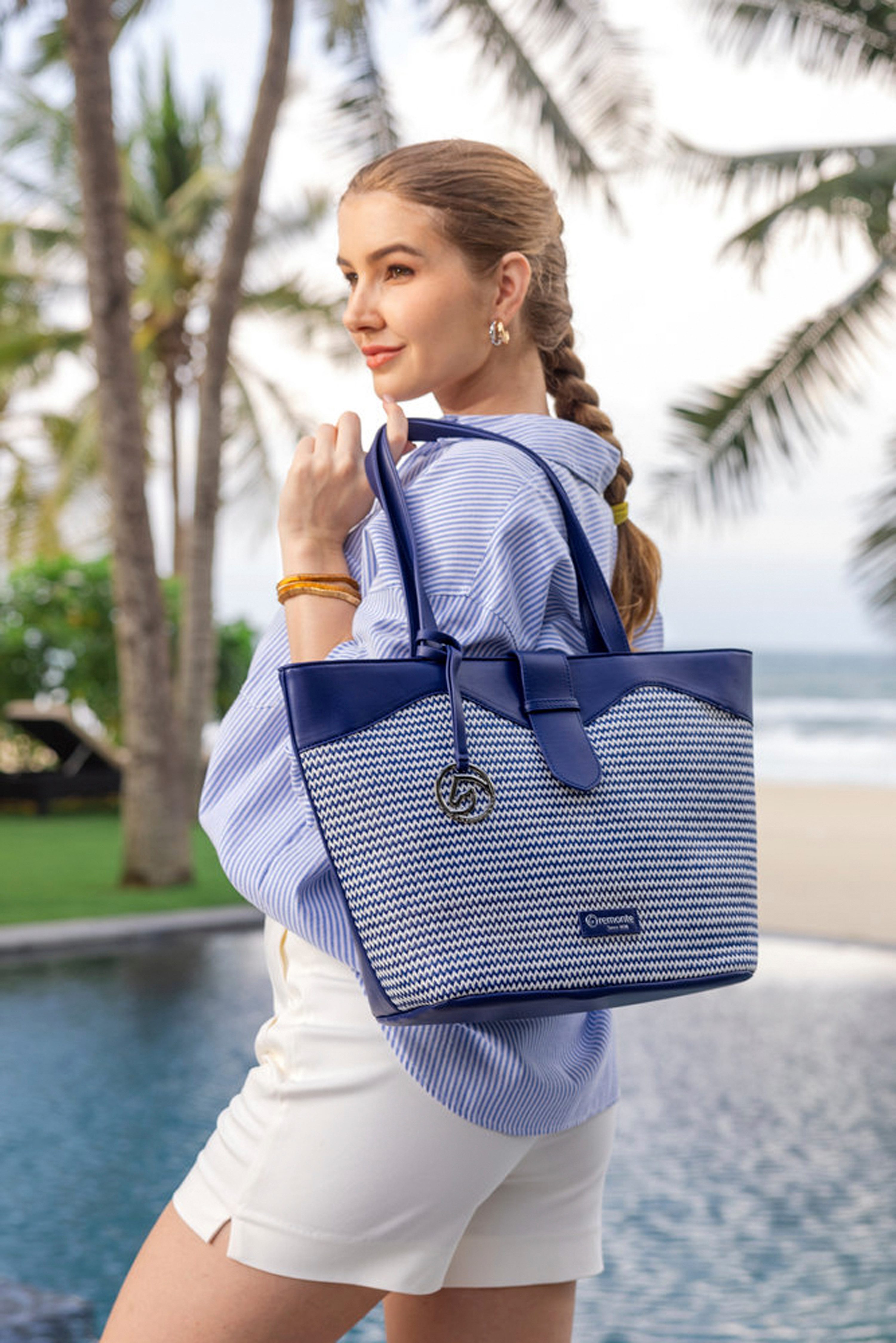 Remonte Shopper , dames-handtas, schoudertas met logo-hanger