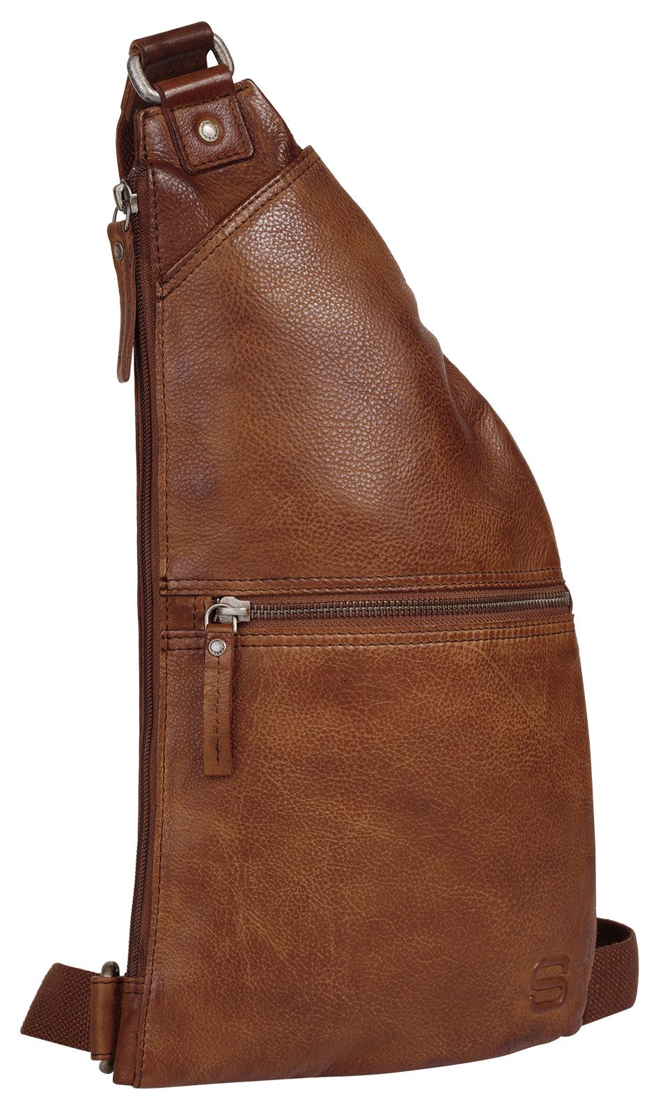Spikes & Sparrow Schoudertas echt leder