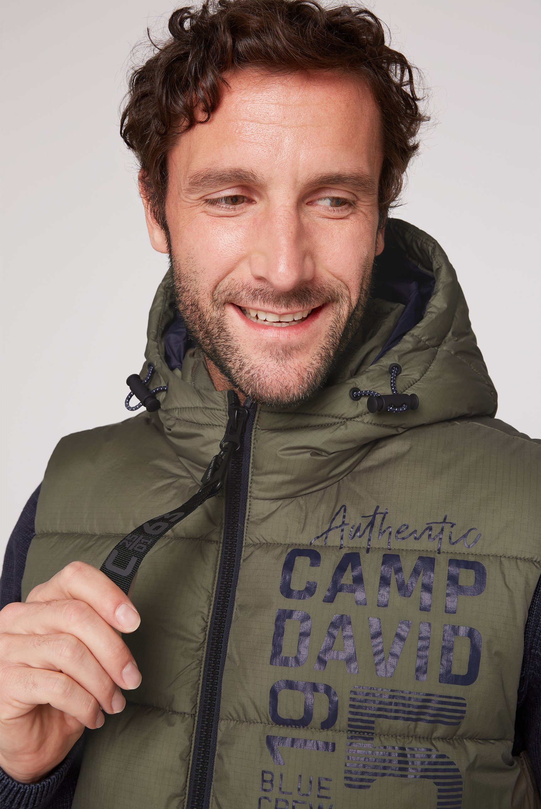 CAMP DAVID Bodywarmer met ritszakken